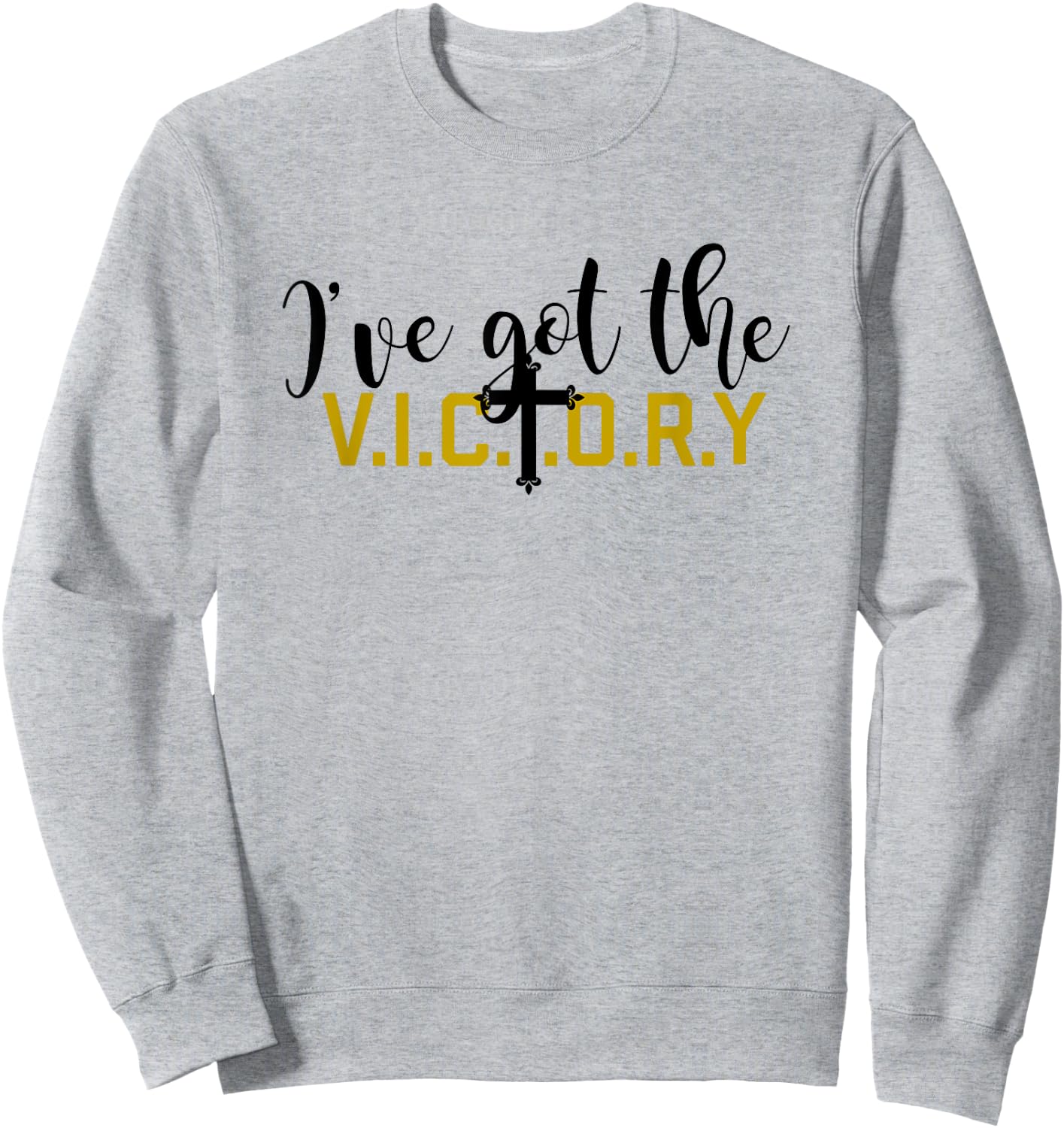 GGT | I've got the Victory Christian Rejoice Sweatshirt - Sweatshirt | Ash