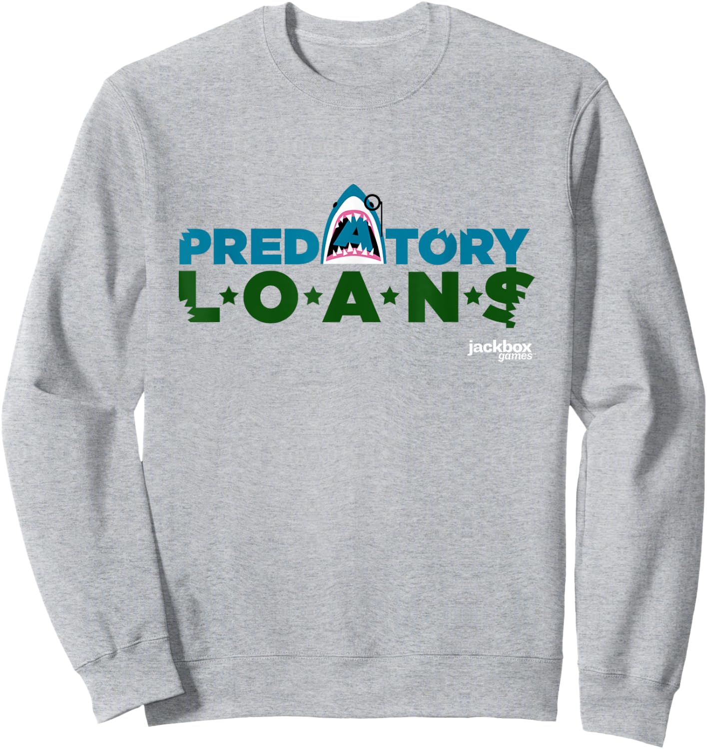 Bidiots Predatory Loans Sweatshirt - Sweatshirt | Ash