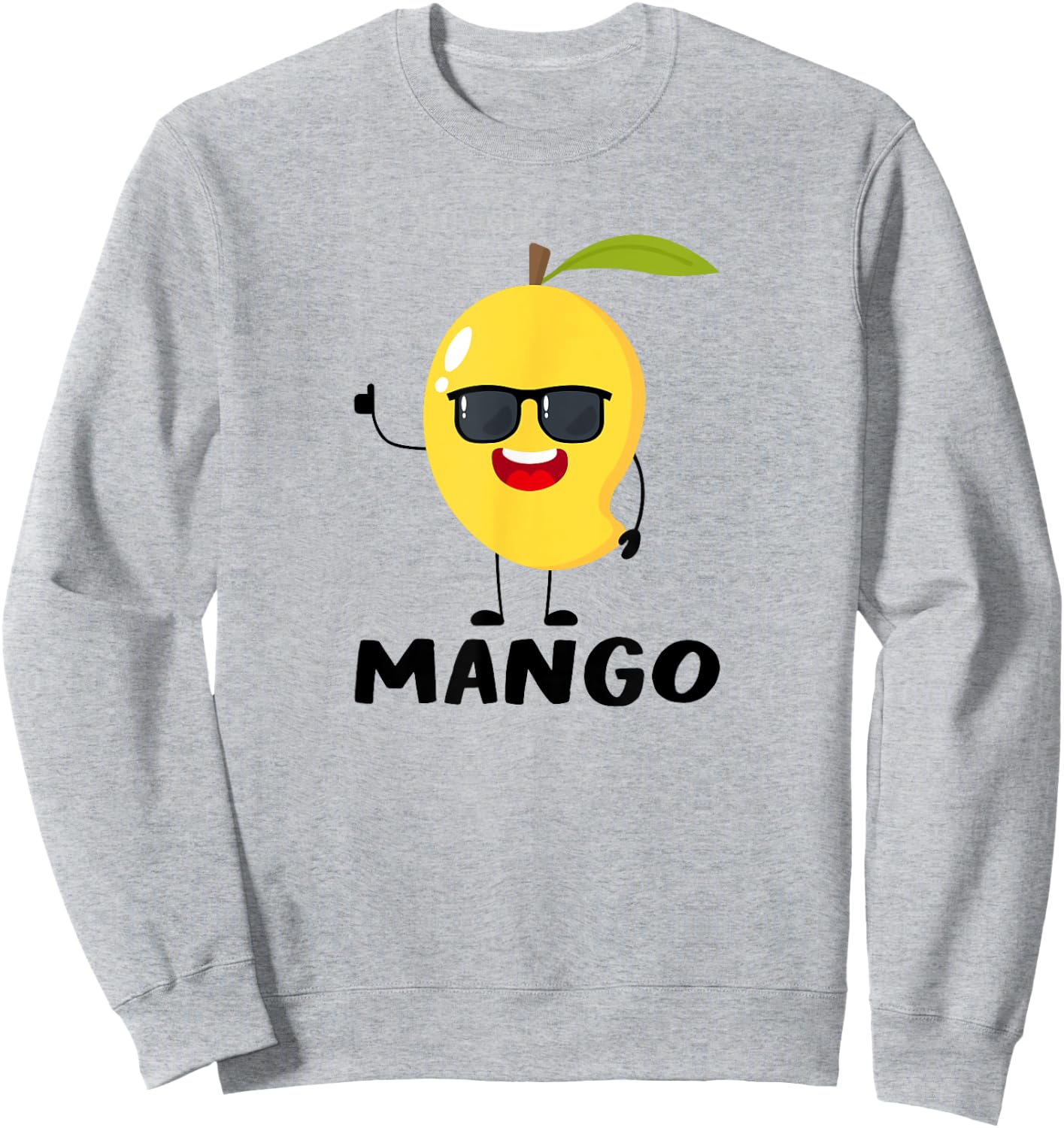 Kids Mango Shirt For Boys Or Girls | Cute Mango Gift Sweatshirt - Sweatshirt | Ash
