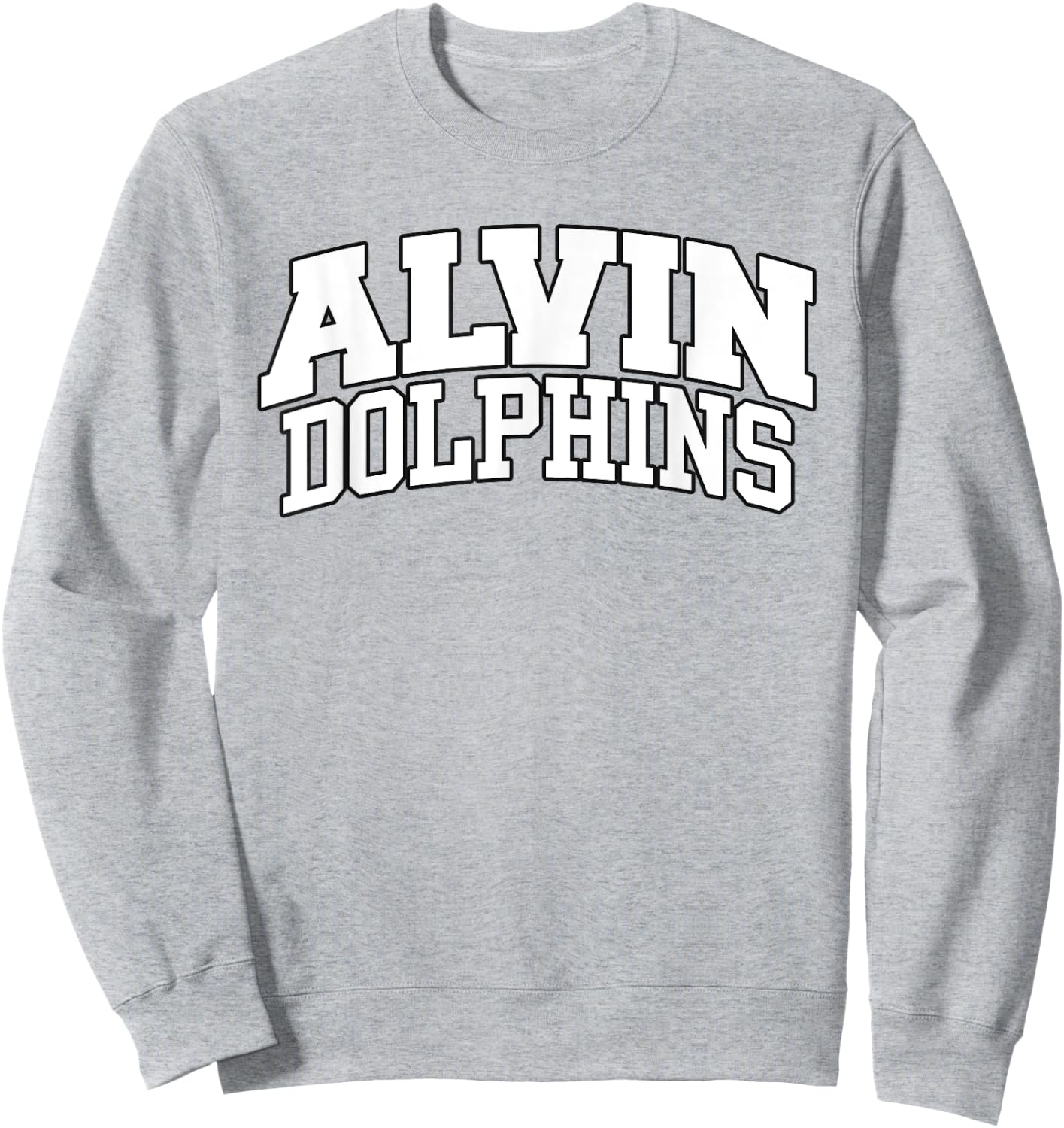 Alvin Community College Dolphins Apparel Sports Fan Sweatshirt - Sweatshirt | Ash