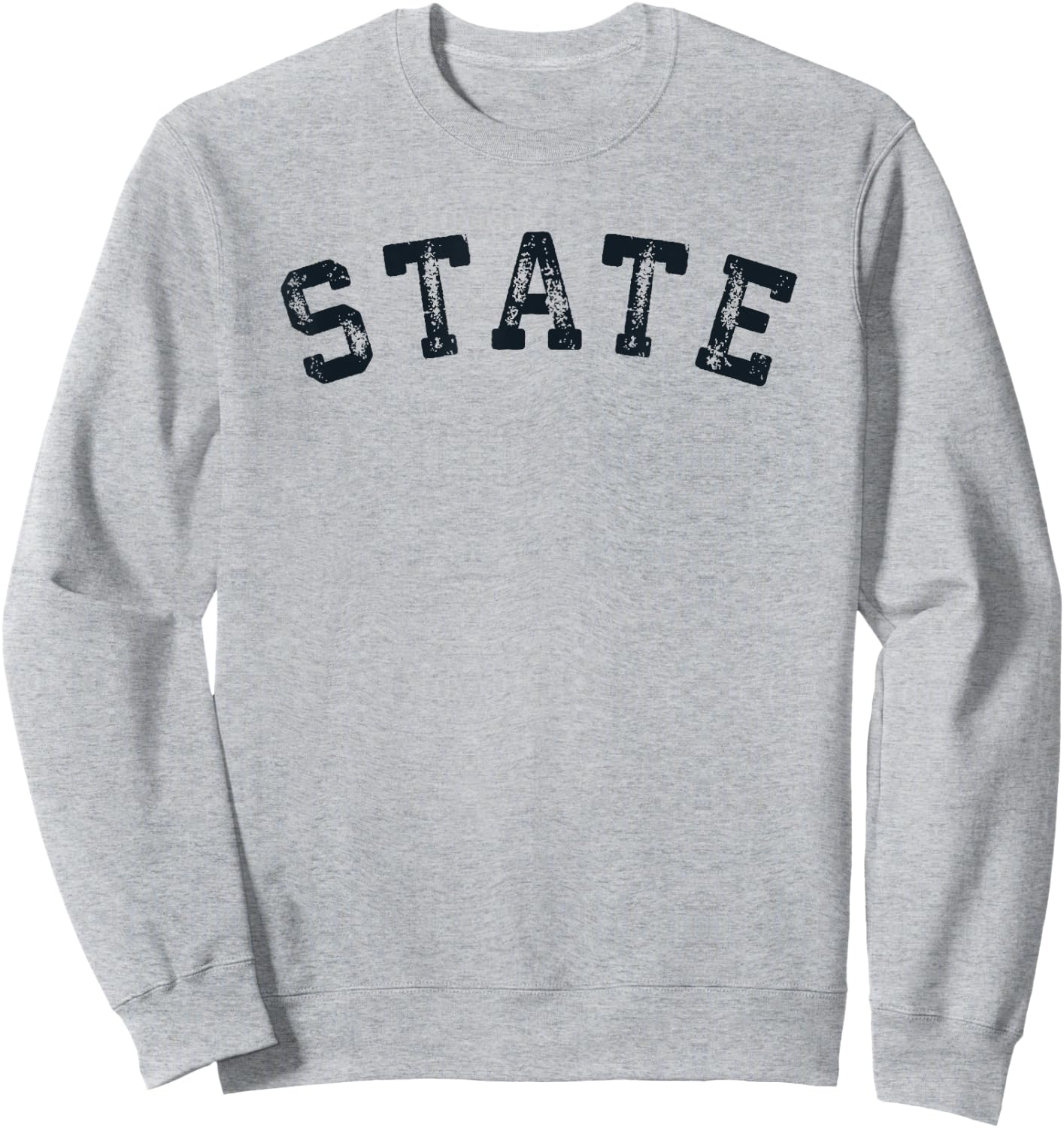Vintage State T Shirt Distressed Old Retro Sports Gift Sweatshirt - Sweatshirt | Ash