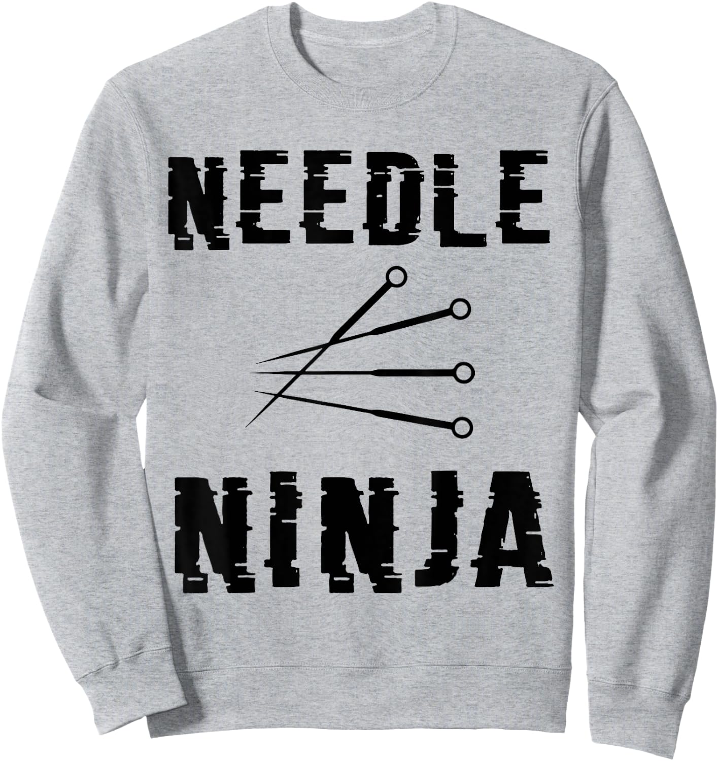 Needle Ninja Funny Acupuncture Acupuncturist Gift Sweatshirt - Sweatshirt | Ash