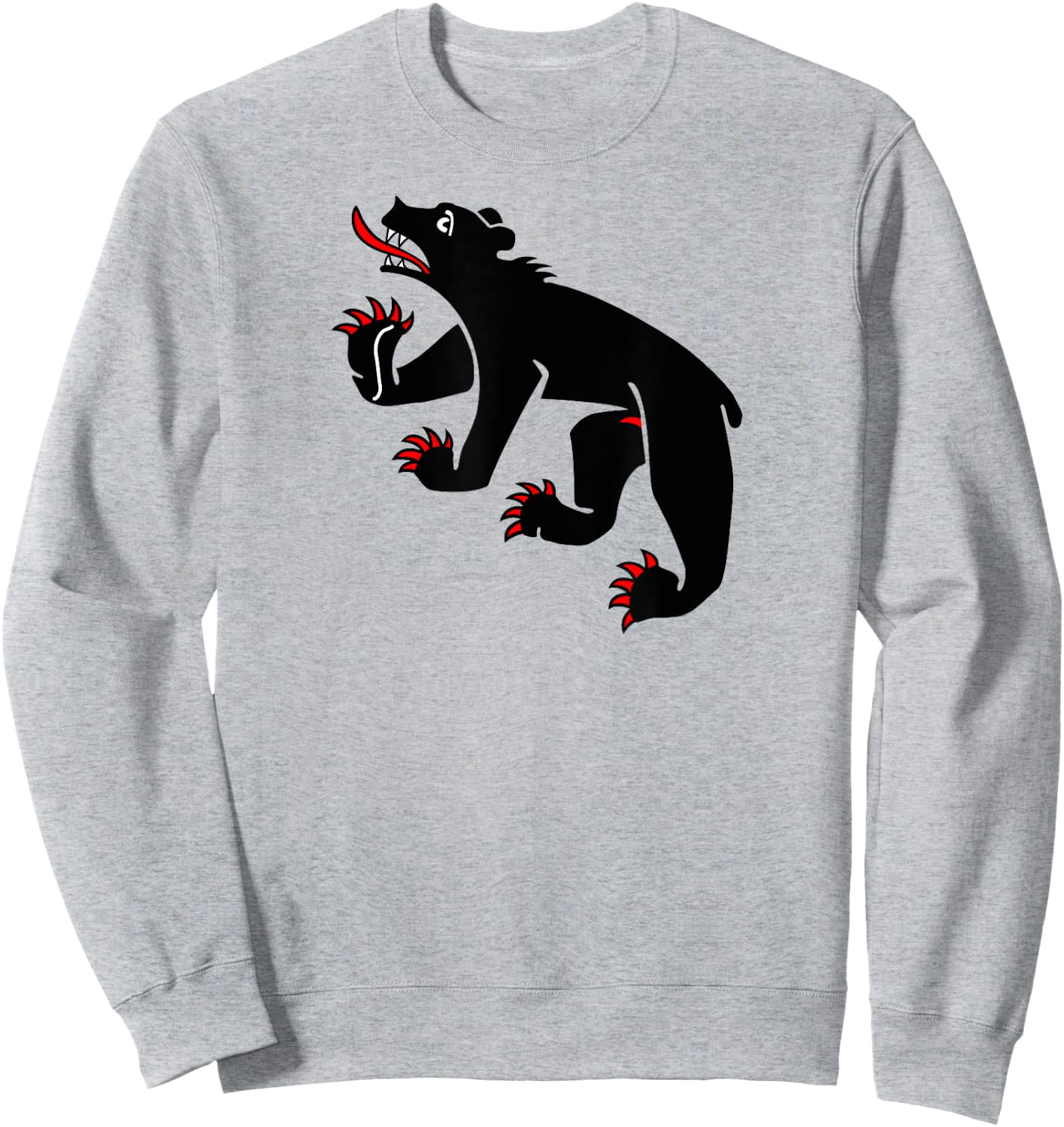 Bern Bear - Swiss City and Canton Crest Sweatshirt - Sweatshirt | Ash