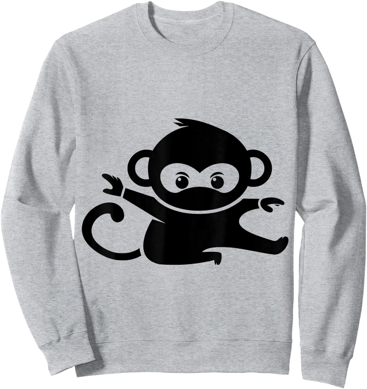Ninja Monkey Sweatshirt - Sweatshirt | Ash