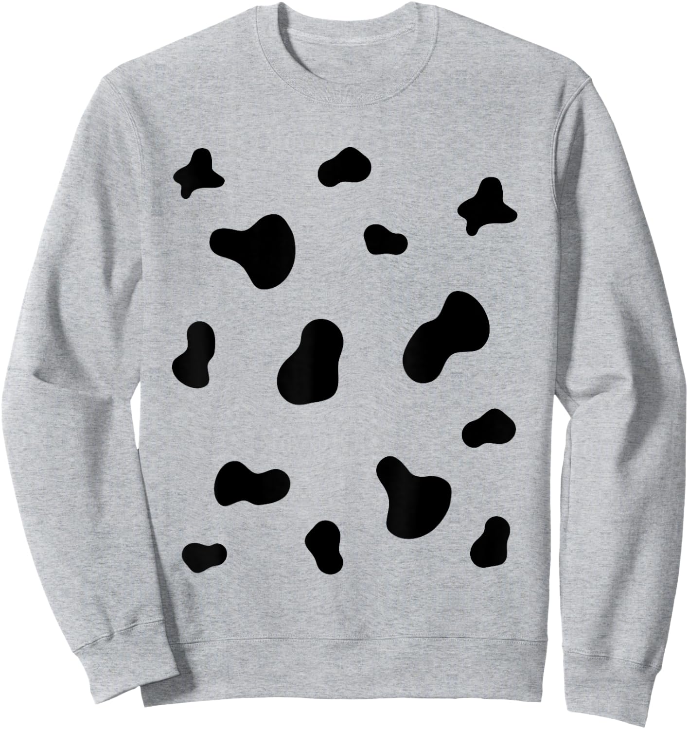 Cute Dalmatian Halloween Costume Dog Black Spots Pattern Men Women Kids Sweatshirt - Sweatshirt | Ash