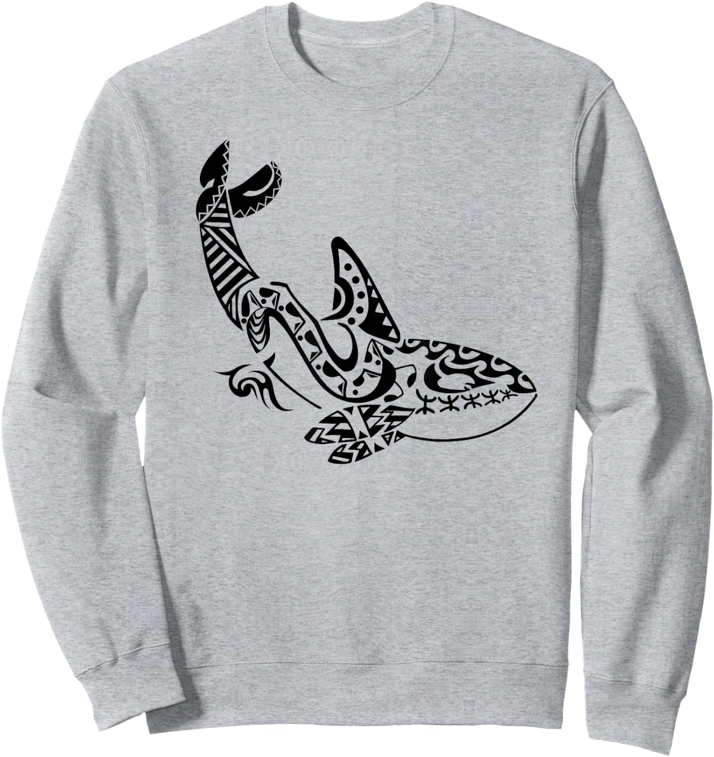Orca Maori Polynesian Tattoo Dolphin Scuba Diving Diving Sweatshirt - Sweatshirt | Ash
