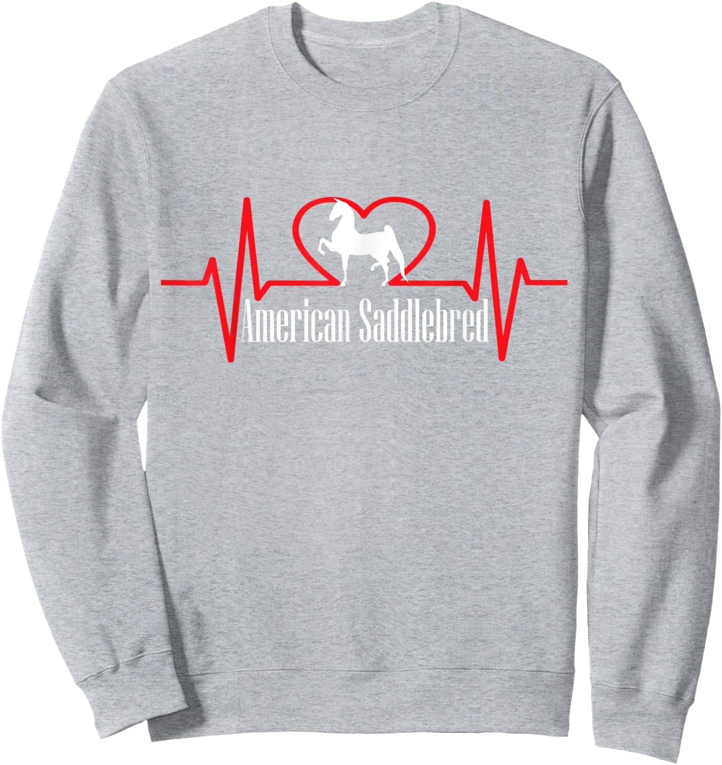 American Saddlebred Horse Training Gaited Horses Equitation Sweatshirt - Sweatshirt | Ash
