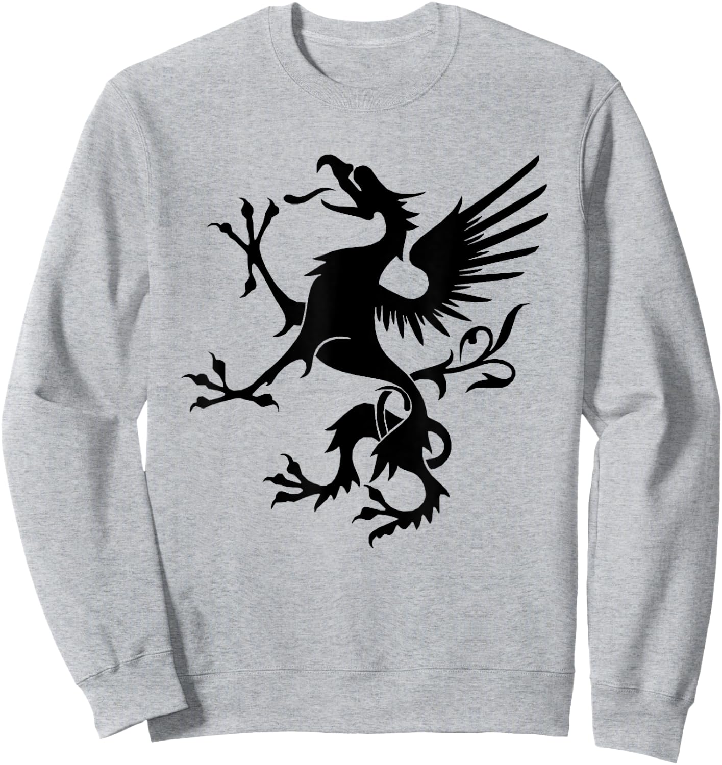 Snallygaster American Folklore Maryland Dragon Sweatshirt - Sweatshirt | Ash