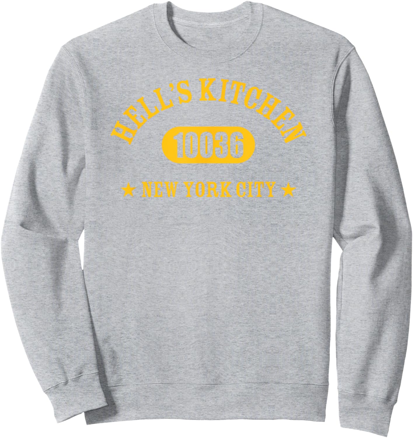 HELL’S KITCHEN 10036 NEW YORK CITY / NYC Athletic Design Sweatshirt - Sweatshirt | Ash