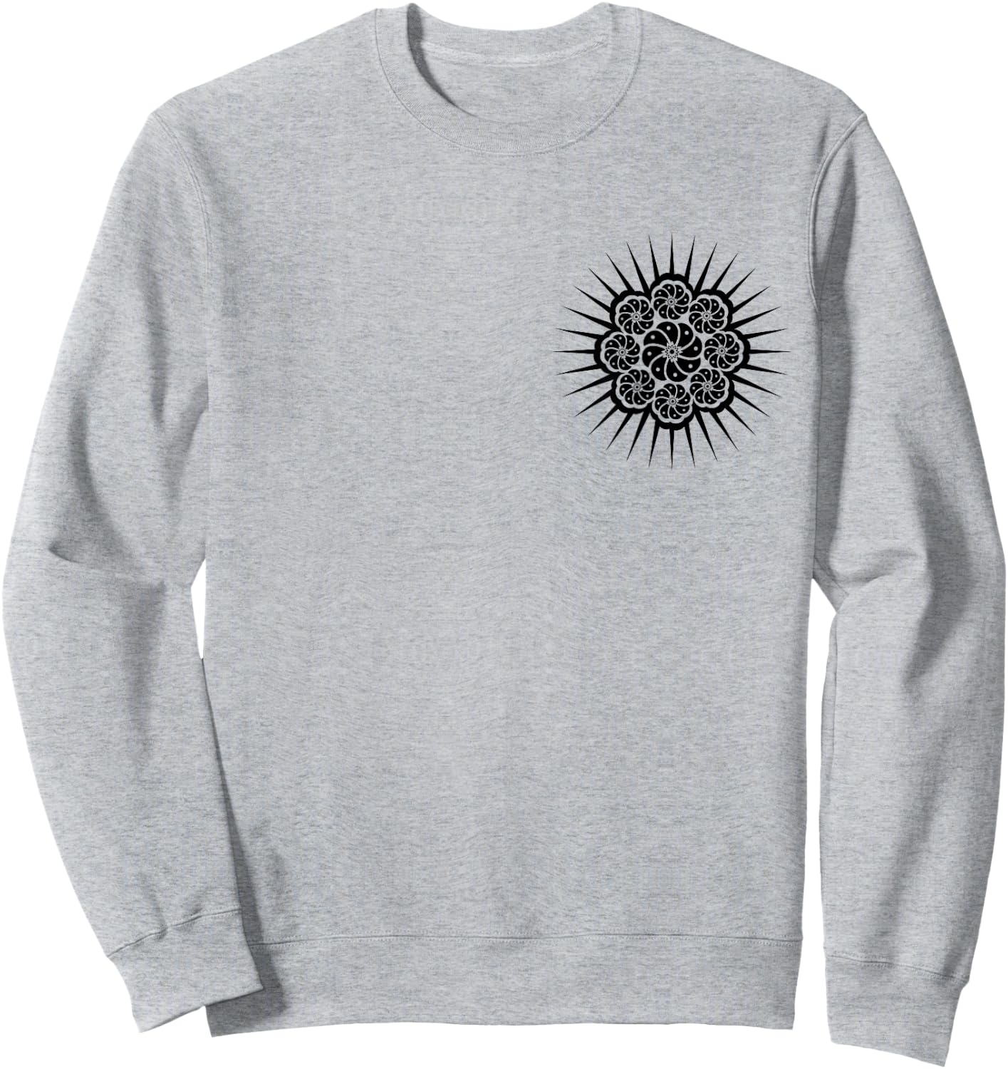 Peyote Cactus Symbol Mandala Lophophora Williamsii Desert Sweatshirt - Sweatshirt | Ash