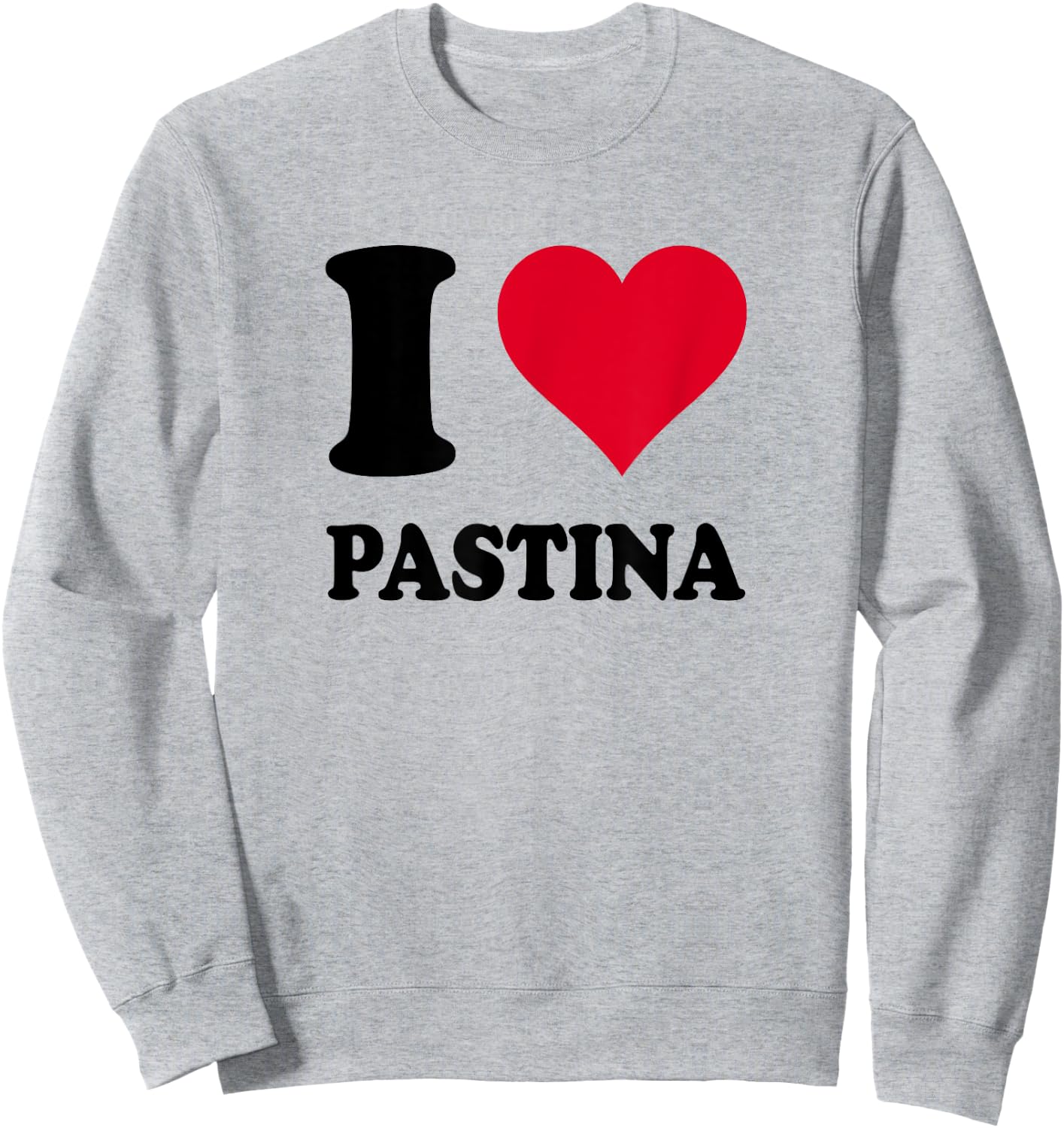 Red Heart I Love Pastina Sweatshirt - Sweatshirt | Ash