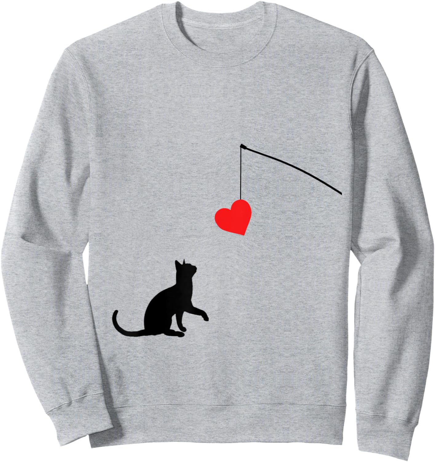 Cat toy Shirt Valentine's Day gifts or Sweatshirt - Sweatshirt | Ash