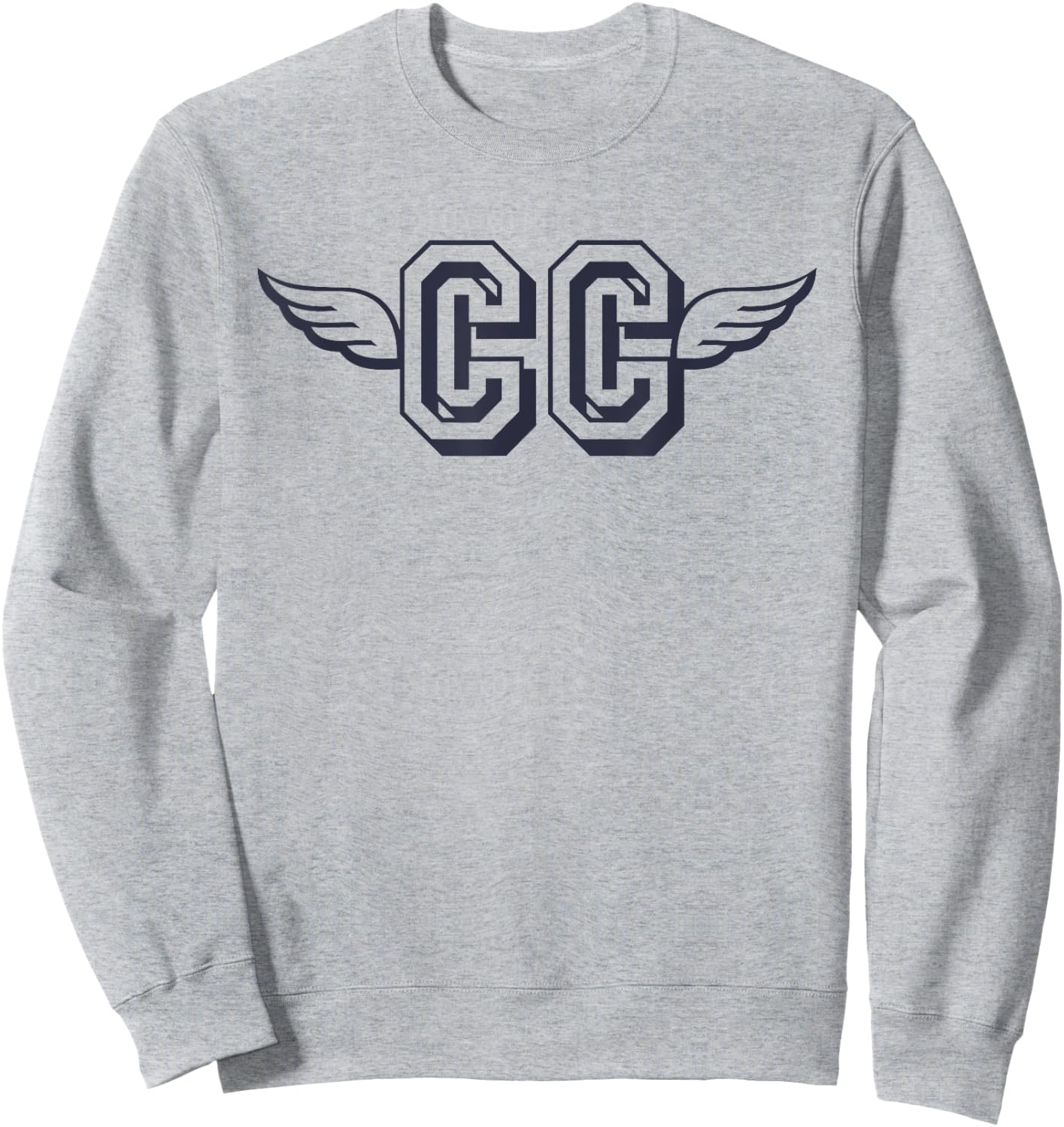 Retro CC Cross Country Running Wings Logo Sweatshirt - Sweatshirt | Ash