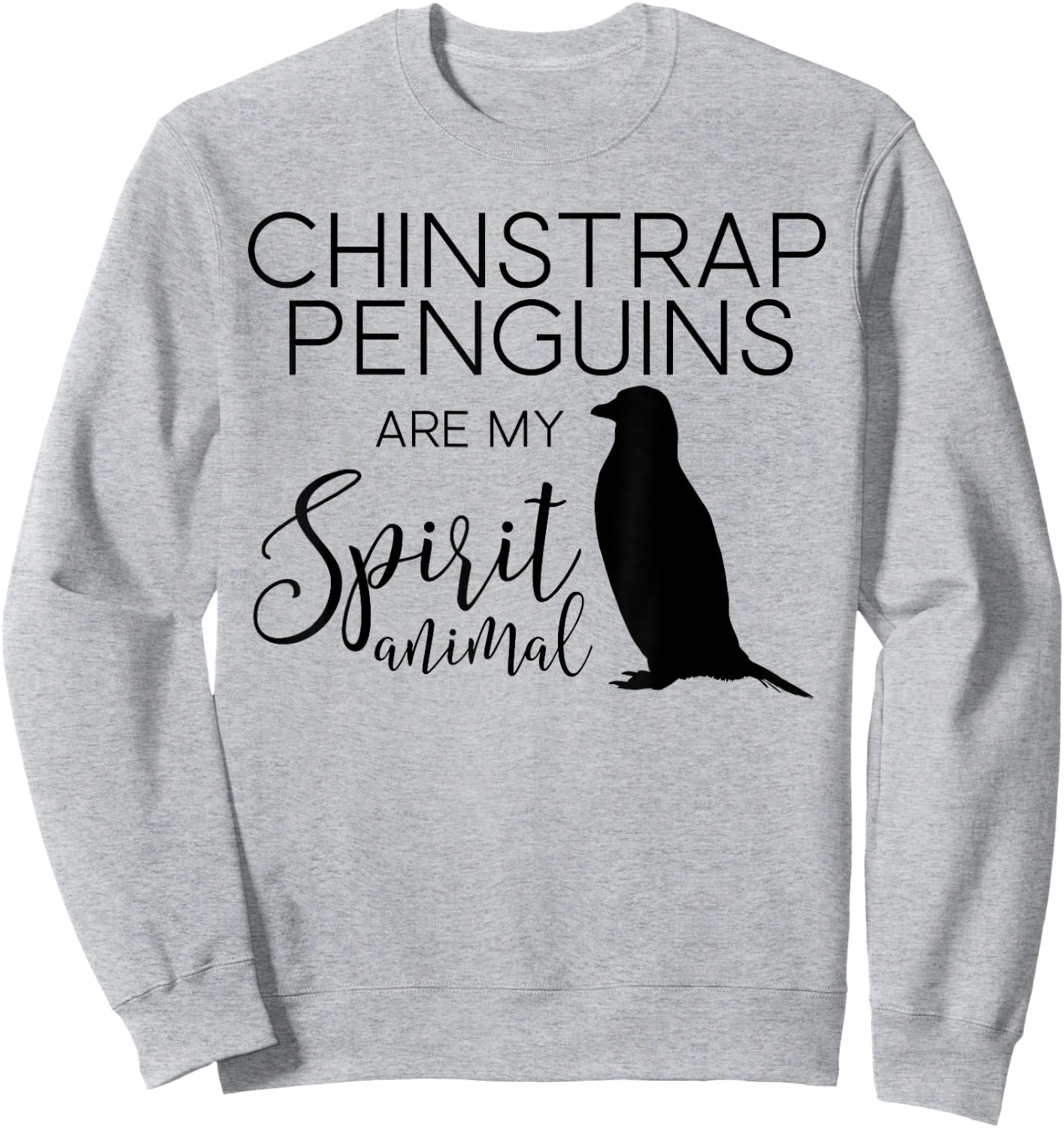Chinstrap Penguin Spirit Animal J000378 Sweatshirt - Sweatshirt | Ash