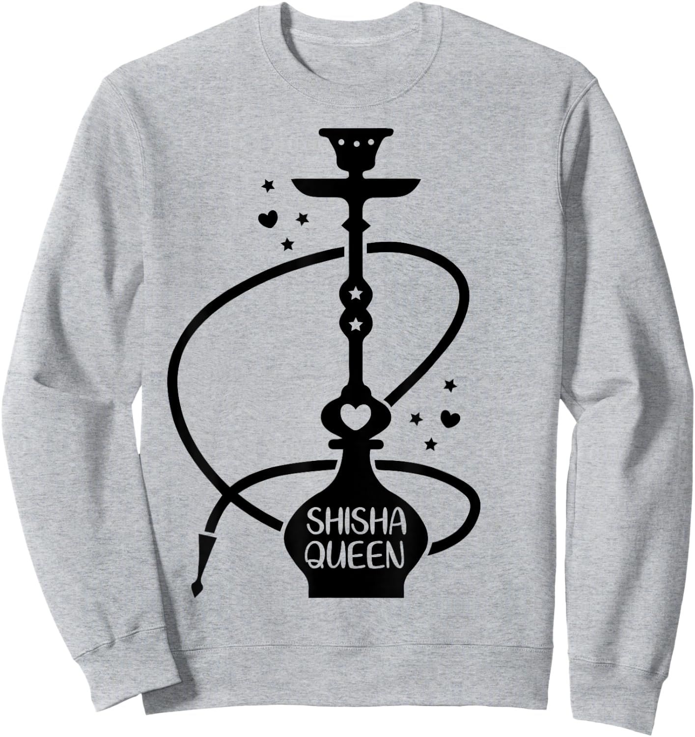 Hookah Lovers Shisha Queen Sweatshirt - Sweatshirt | Ash