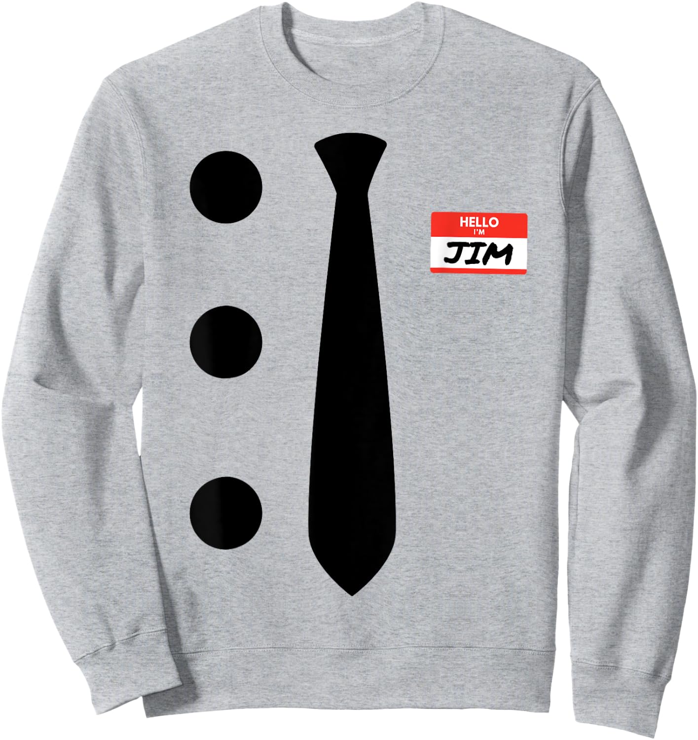 3 Hole Punch Jim Costume Sweatshirt - Sweatshirt | Ash