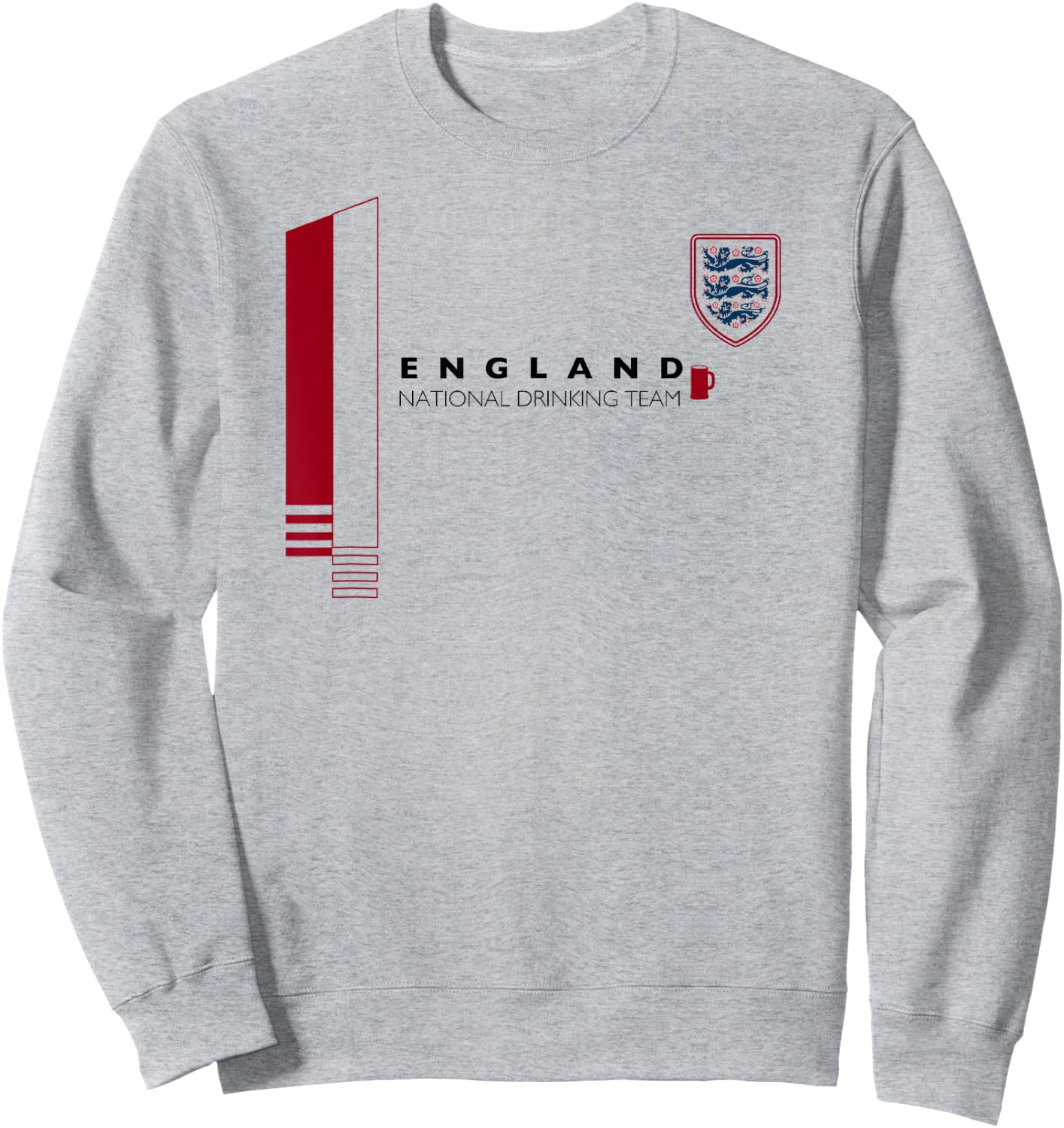 England National Drinking Team | English Beer Pride Sweatshirt - Sweatshirt | Ash