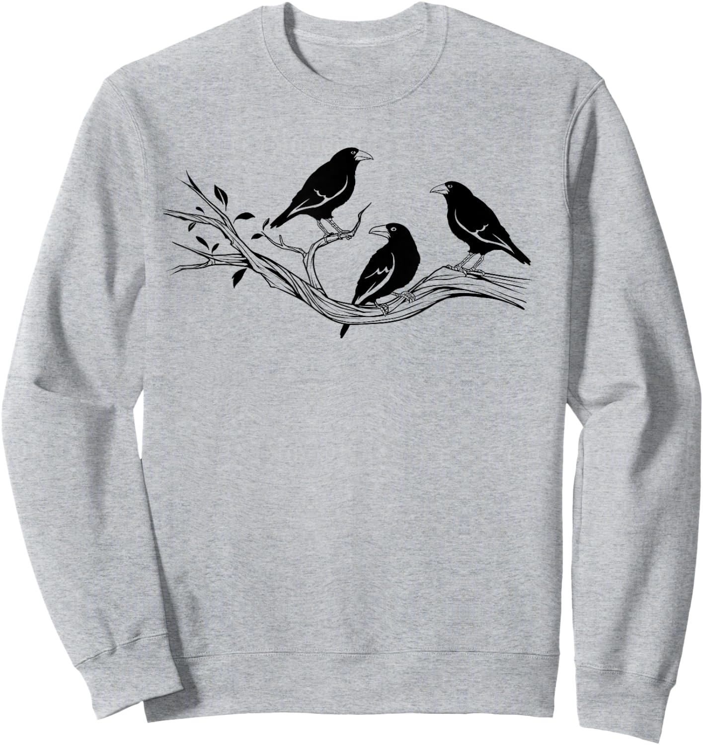 Cool Crow Bird Watching Shirt Raven Birding Gift Sweatshirt - Sweatshirt | Ash
