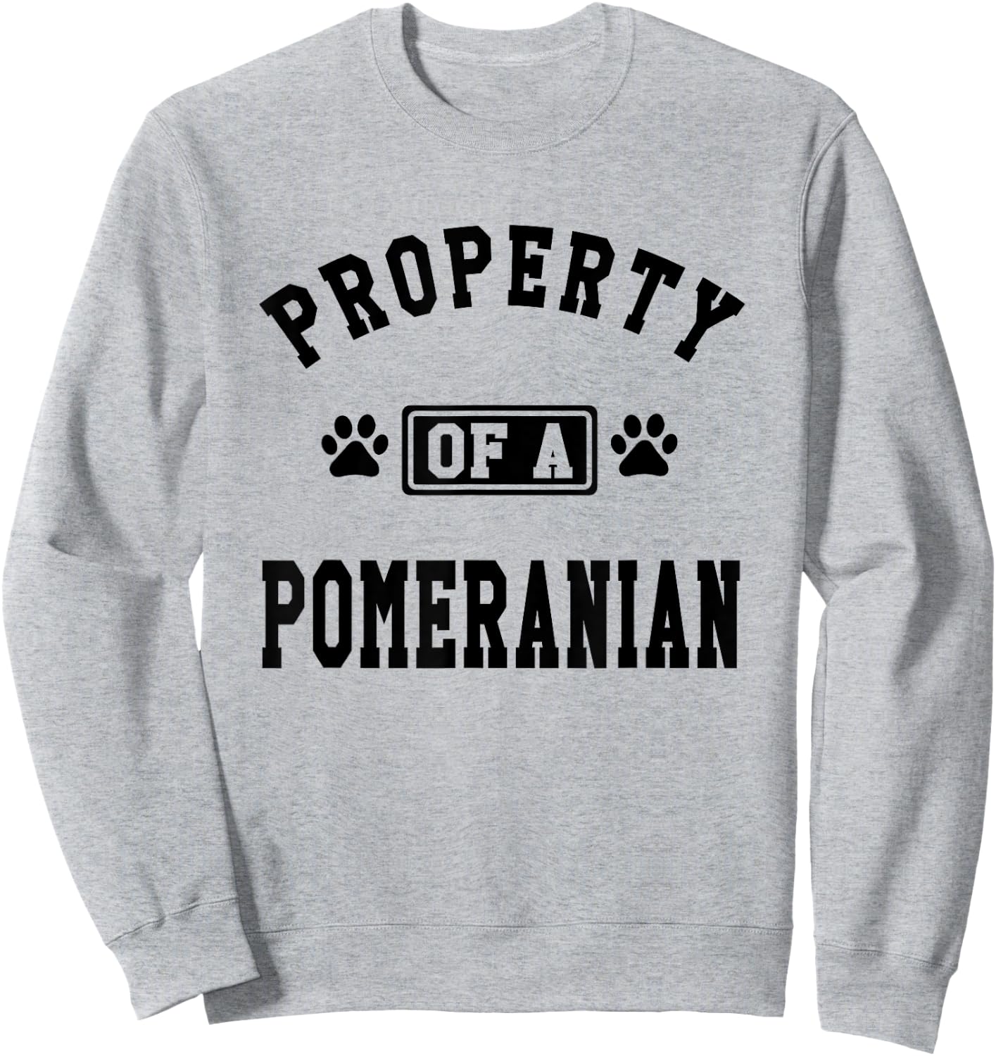 Property Of A Pomeranian - Pomeranian Lover Shirt Gift Sweatshirt - Sweatshirt | Ash