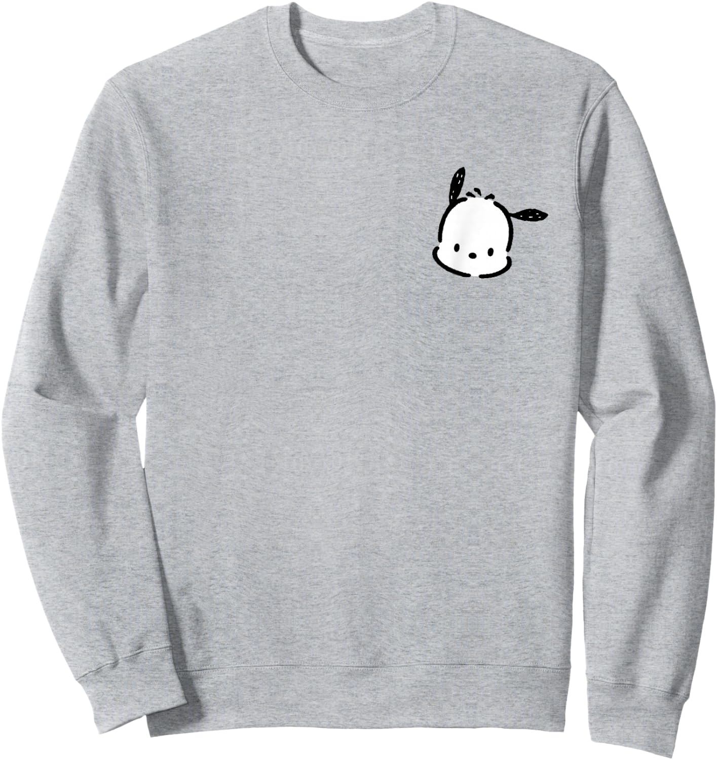 Pochacco Front and Back Logo Shirt Sweatshirt - Sweatshirt | Ash