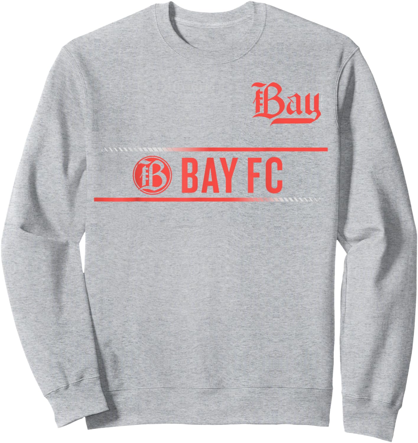 Officially Licensed Bay FC NWSL Soccer Apparel Sweatshirt - Sweatshirt | Ash