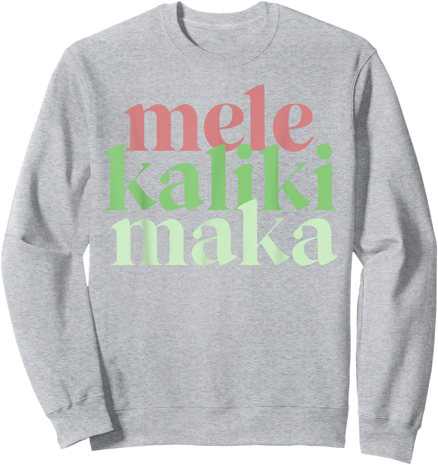 Mele Kalikimaka Retro Christmas Modern Hawaiian Women Sweatshirt - Sweatshirt | Ash