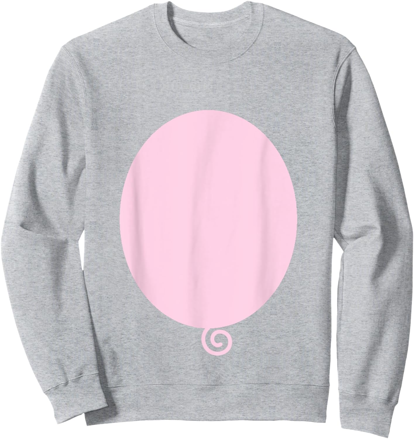 Pig Belly Funny Cute DIY Halloween Costume Men Women Sweatshirt - Sweatshirt | Ash
