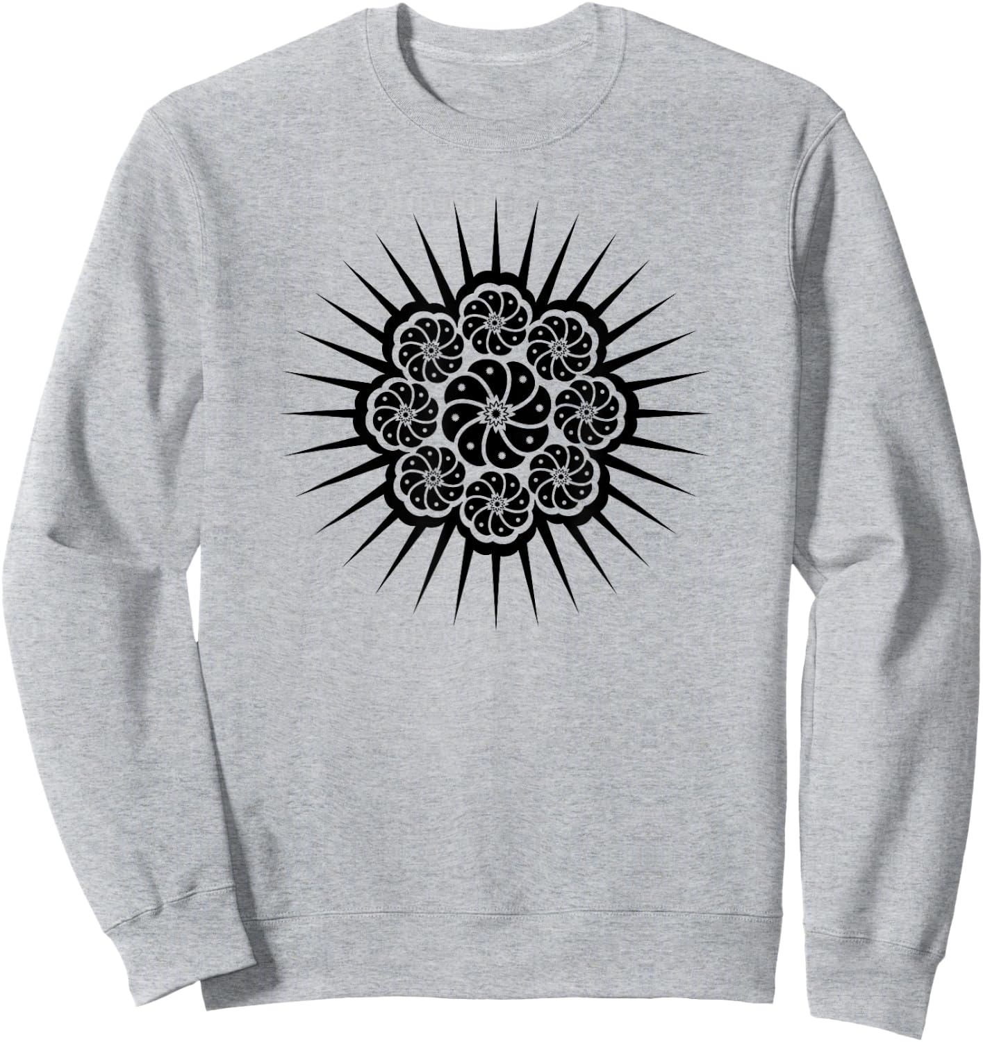 Peyote Cactus Symbol Mandala Lophophora Williamsii Desert Sweatshirt - Sweatshirt | Ash