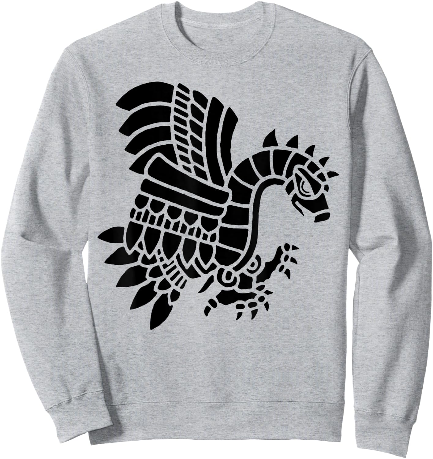 Mayan Aztec Indian Eagle Bird Sweatshirt - Sweatshirt | Ash