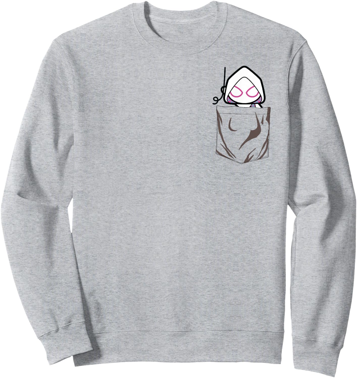 Marvel Spider Gwen Left Chest Sweatshirt - Sweatshirt | Ash