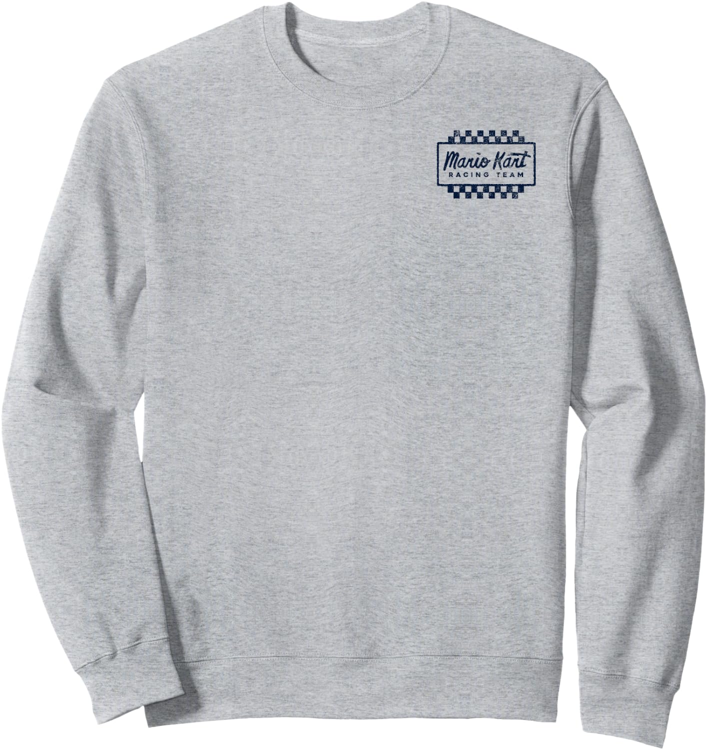 Mario Kart Racing Team Mario Drift Back Graphic Sweatshirt - Sweatshirt | Ash