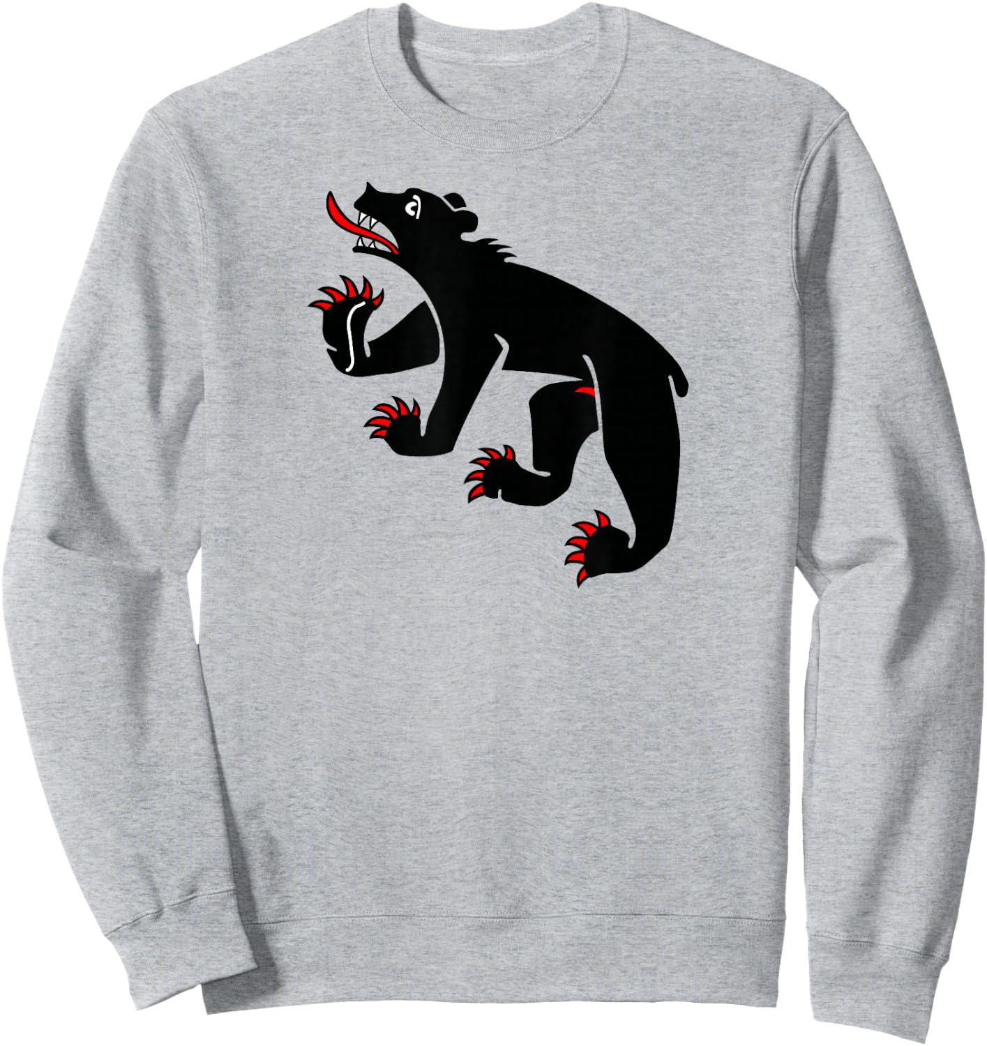 Bern Bear - Swiss City and Canton Crest Sweatshirt - Sweatshirt | Ash