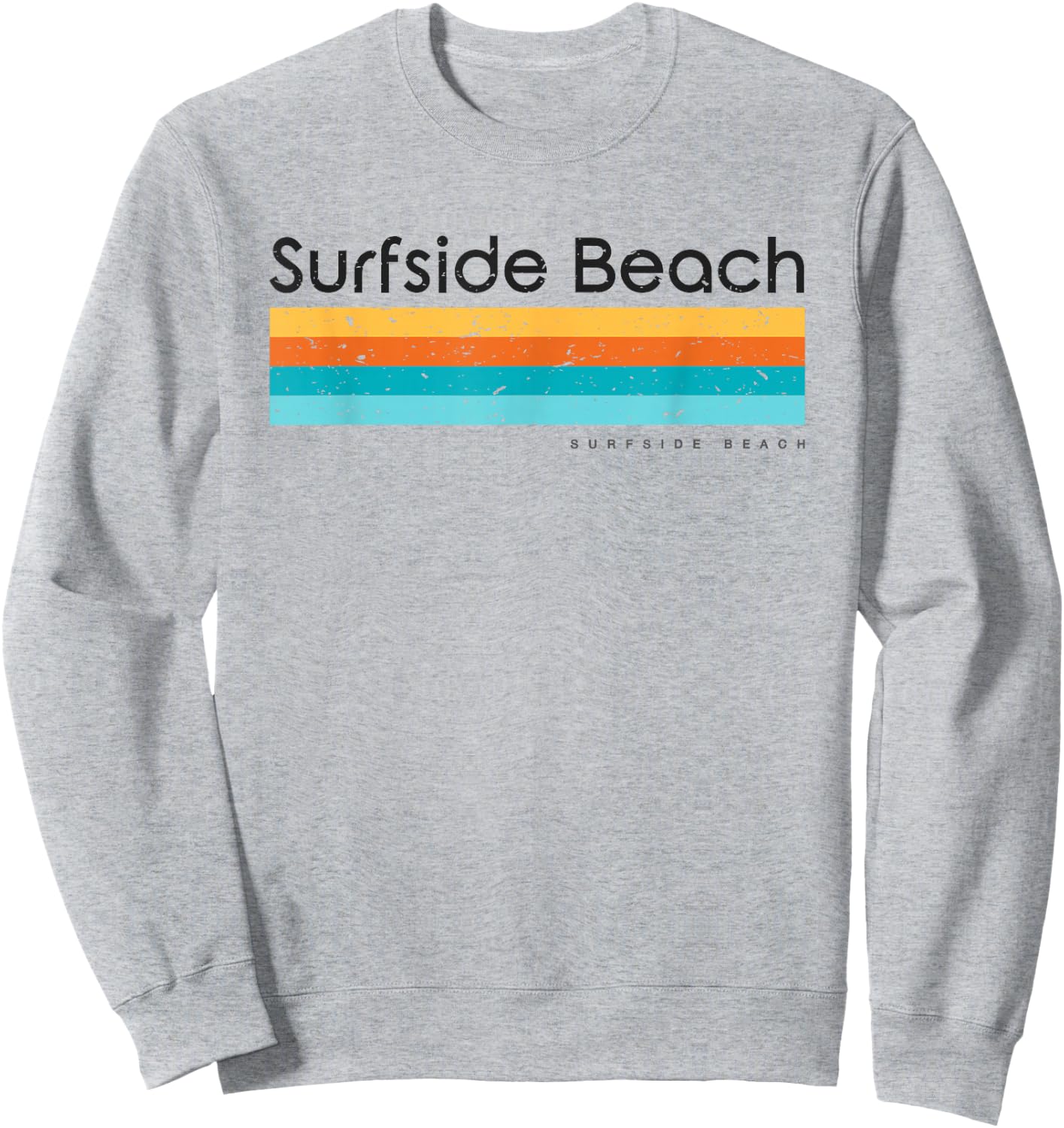 Retro Surfside Beach Vintage Design Sweatshirt - Sweatshirt | Ash