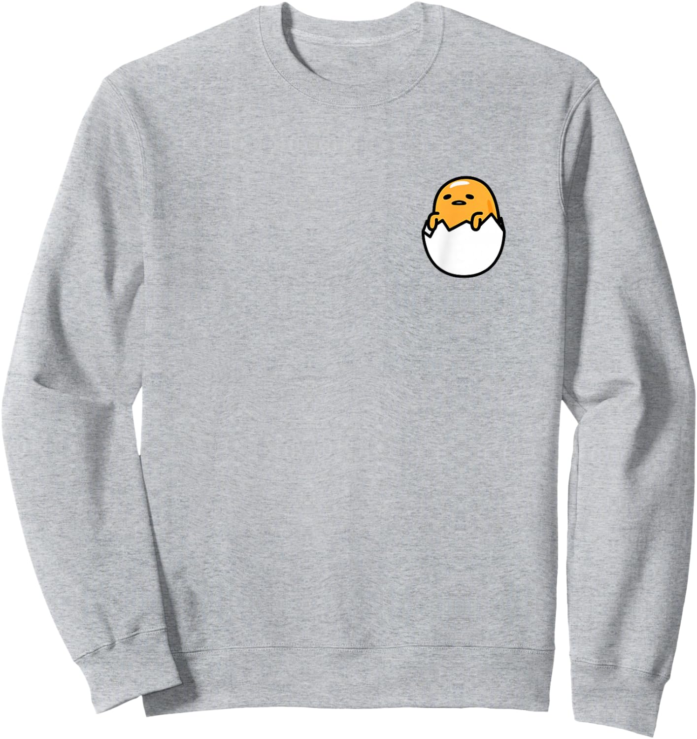 Gudetama Front and Back Logo Shirt Sweatshirt - Sweatshirt | Ash