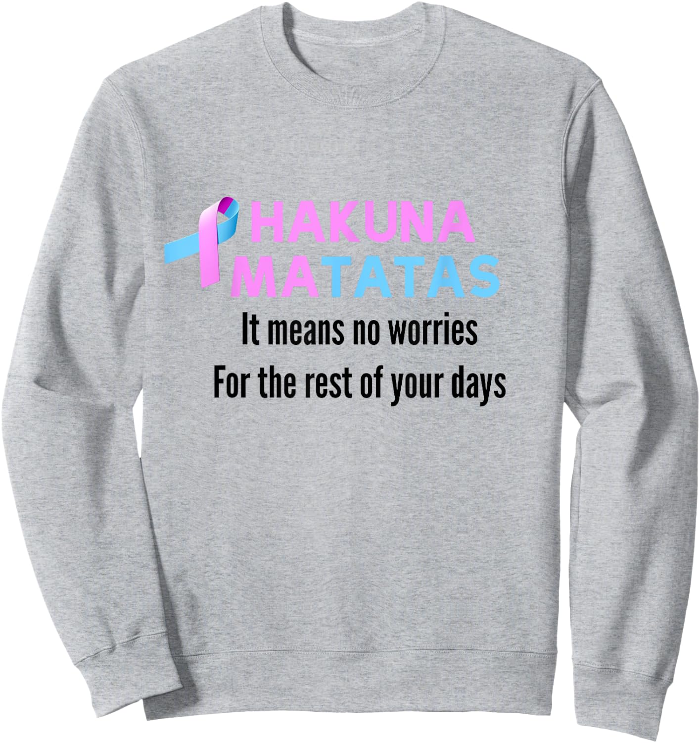 Previvor breast cancer awareness shirt Sweatshirt - Sweatshirt | Ash