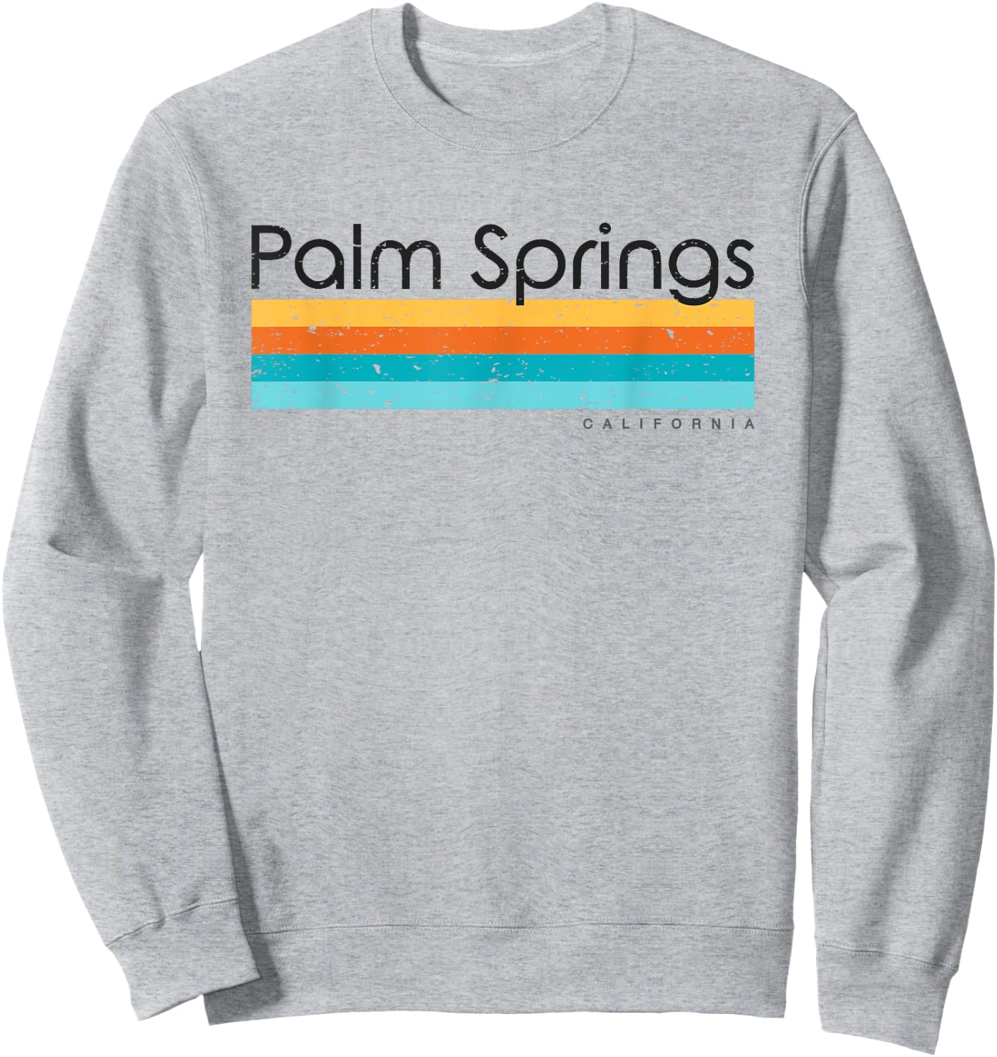 Vintage Palm Springs California CA Retro Design Sweatshirt - Sweatshirt | Ash