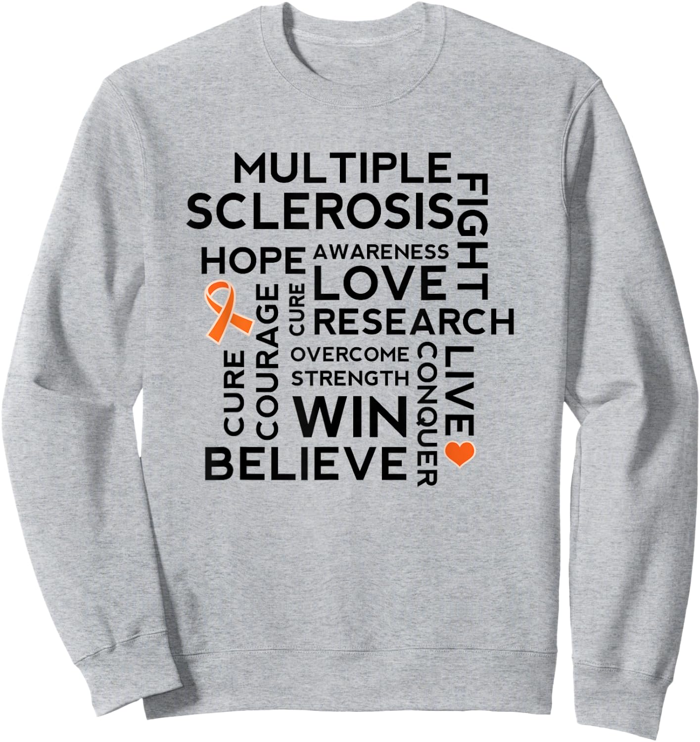 Multiple Sclerosis Awareness Month MS Support Shirt Sweatshirt - Sweatshirt | Ash