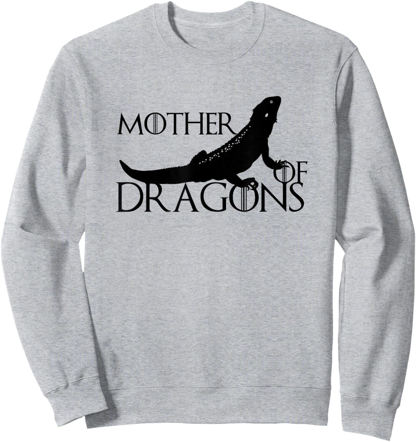 Mother of Bearded Dragons Beardie Mom Reptile Pet Queen Gift Sweatshirt - Sweatshirt | Ash