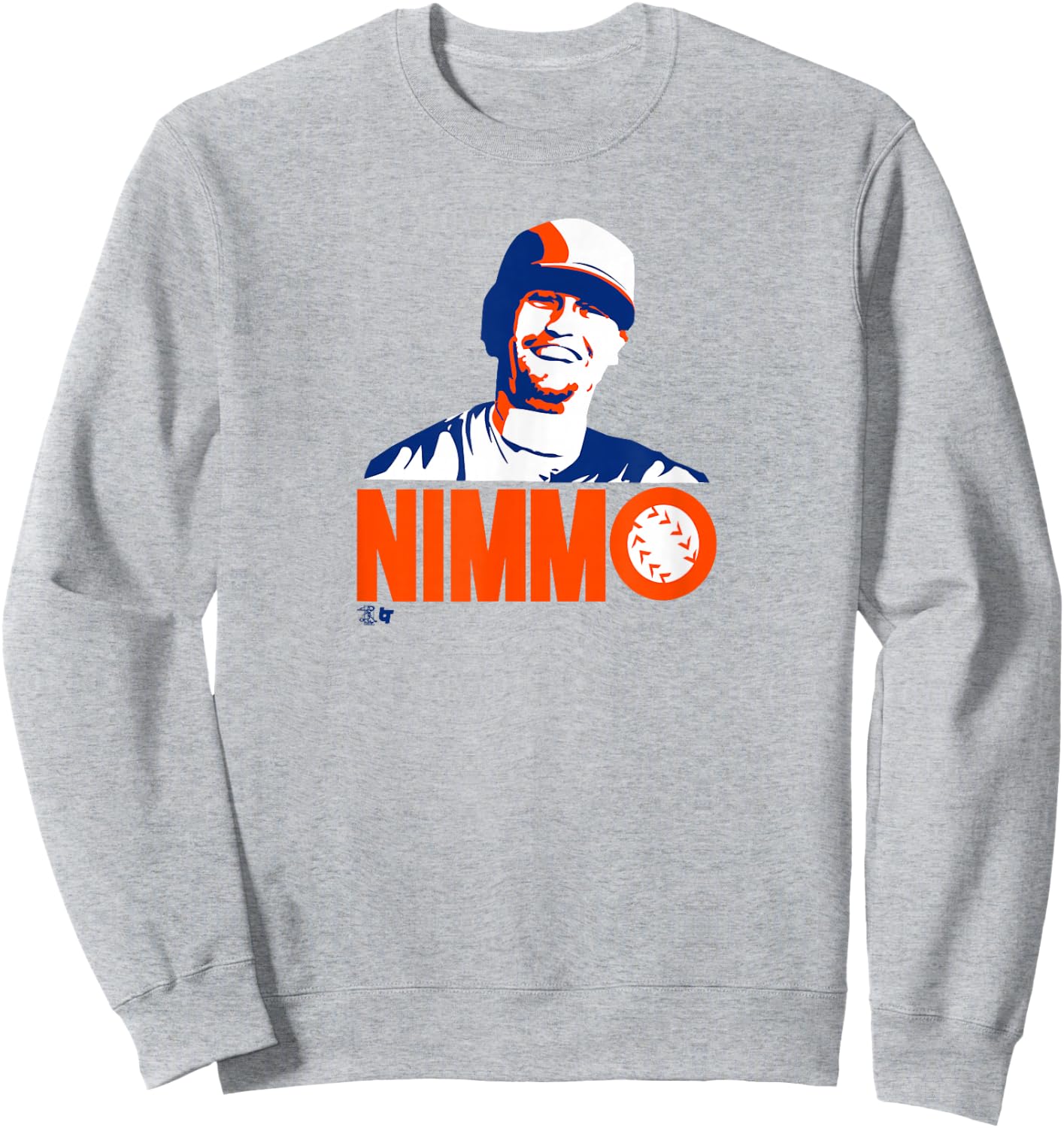 Brandon Nimmo - Nimmo Smile - New York Baseball Sweatshirt - Sweatshirt | Ash