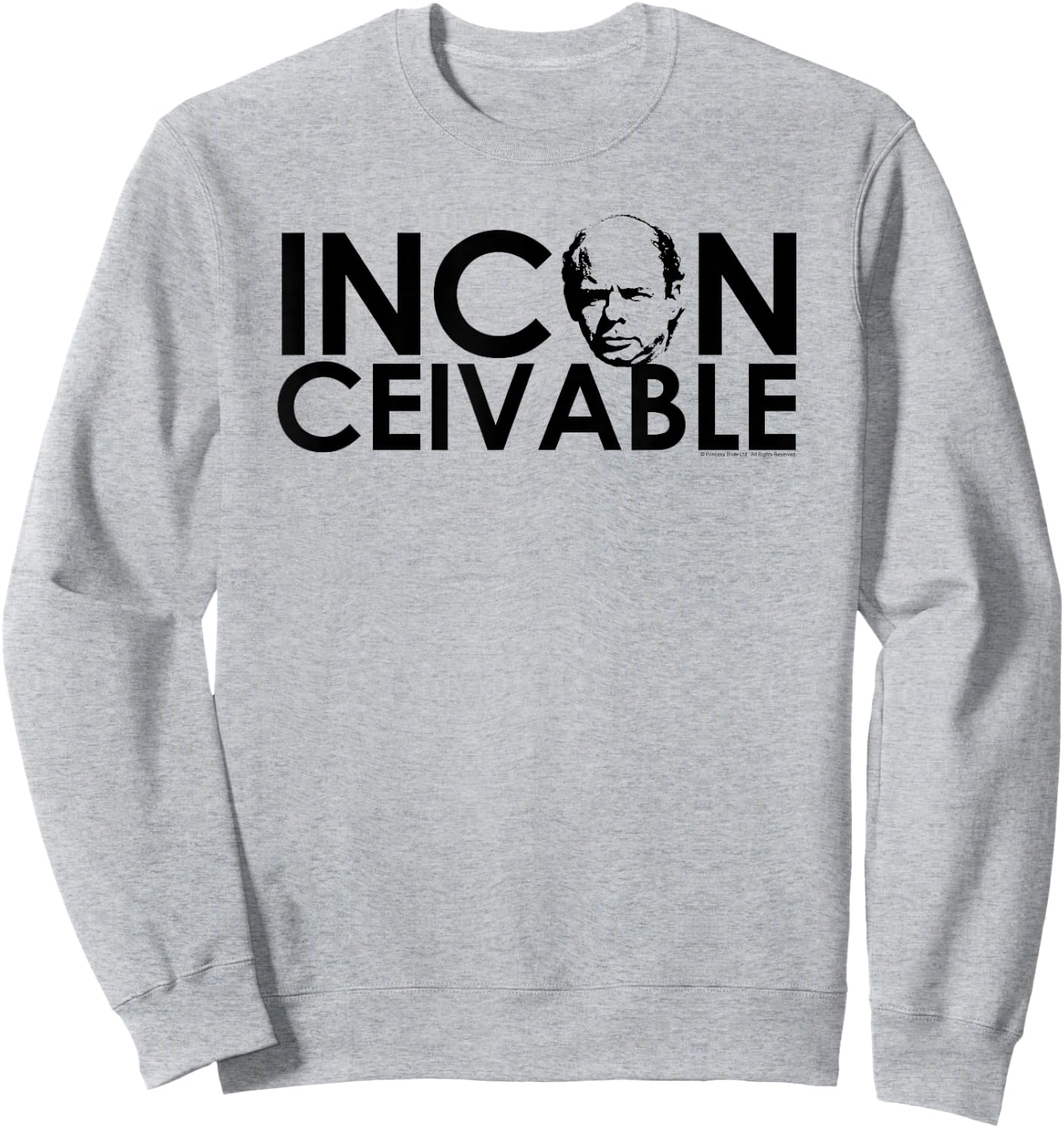 The Princess Bride Inconceivable Retro Movie Sweatshirt - Sweatshirt | Ash