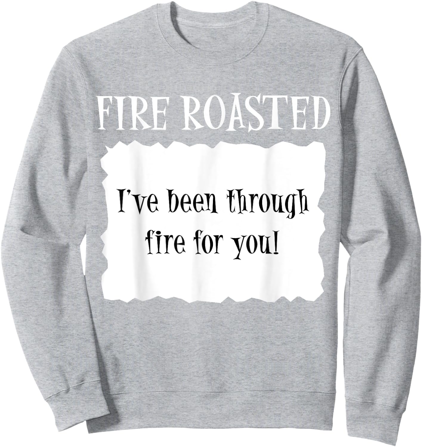 FIRE ROASTED - Hot Packet Halloween Taco Costume Sweatshirt - Sweatshirt | Ash