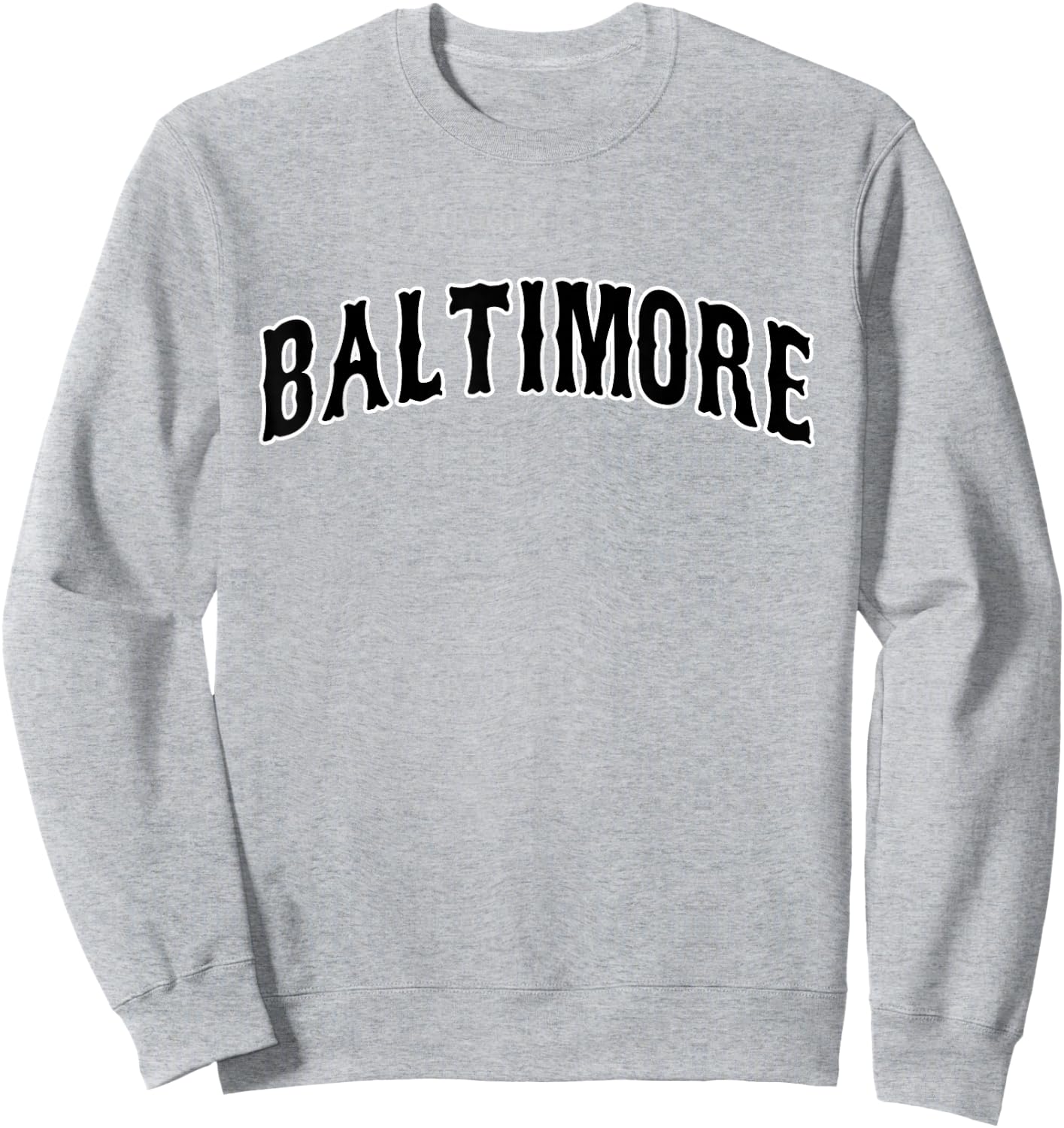 Baltimore - Throwback Design - Classic Sweatshirt - Sweatshirt | Ash
