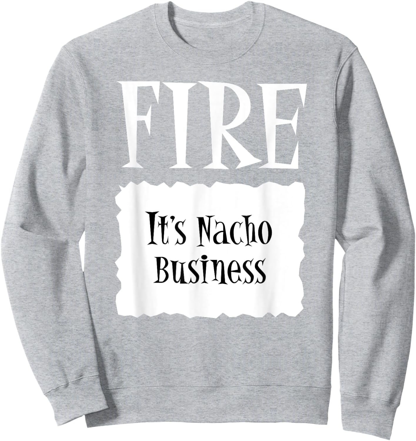 FIRE - Hot Packet Halloween Taco Costume Sweatshirt - Sweatshirt | Ash