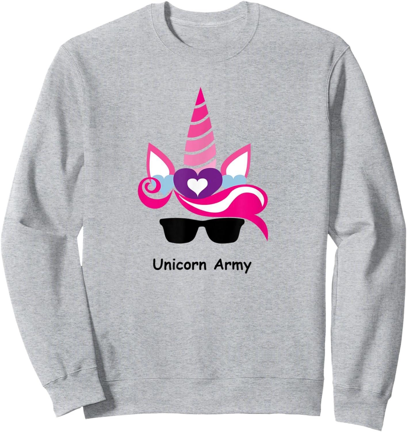 Unicorn Army Sweatshirt - Sweatshirt | Ash