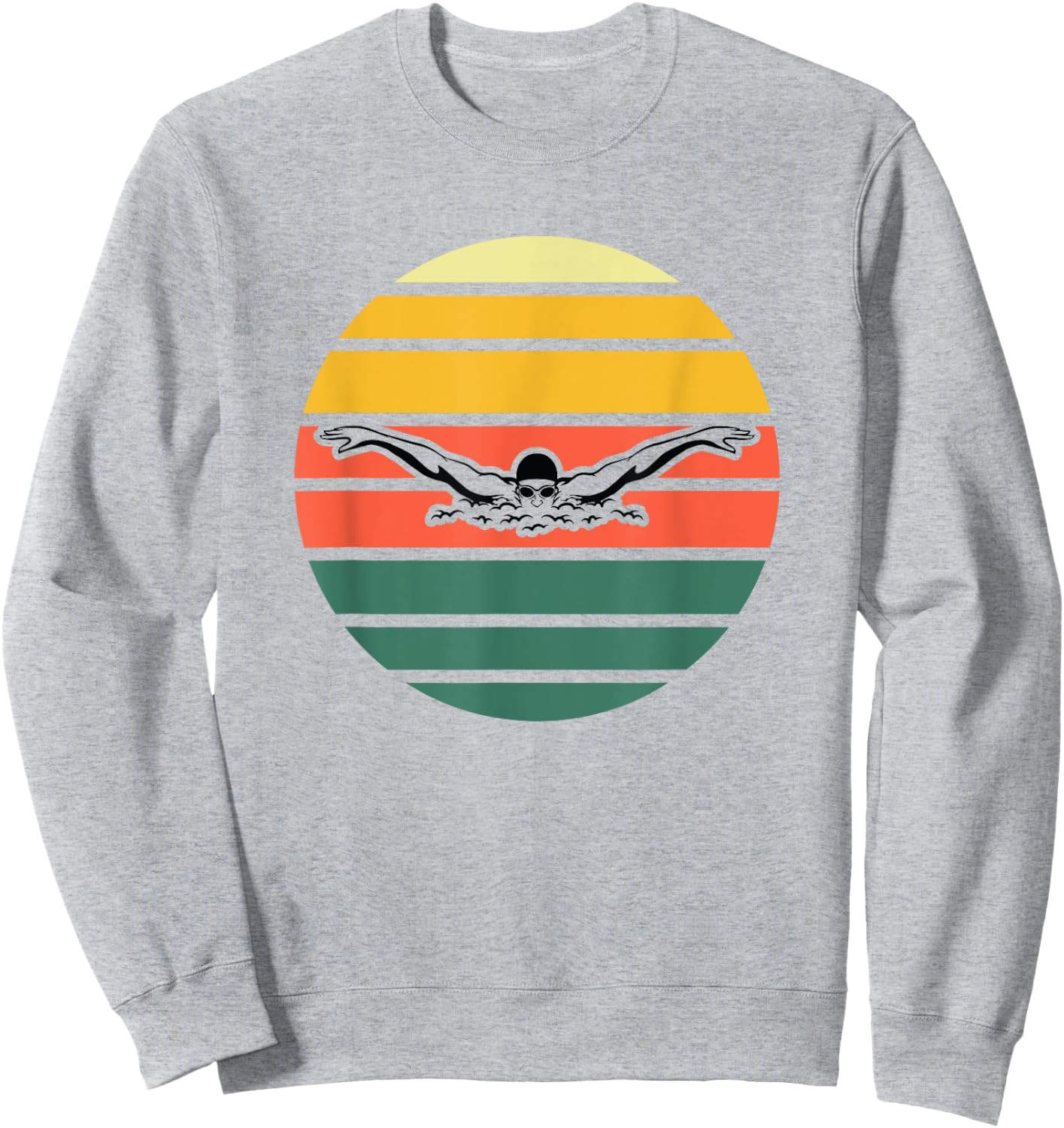 Butterfly Stroke, Swimmer, Swim, Swimming Sweatshirt - Sweatshirt | Ash