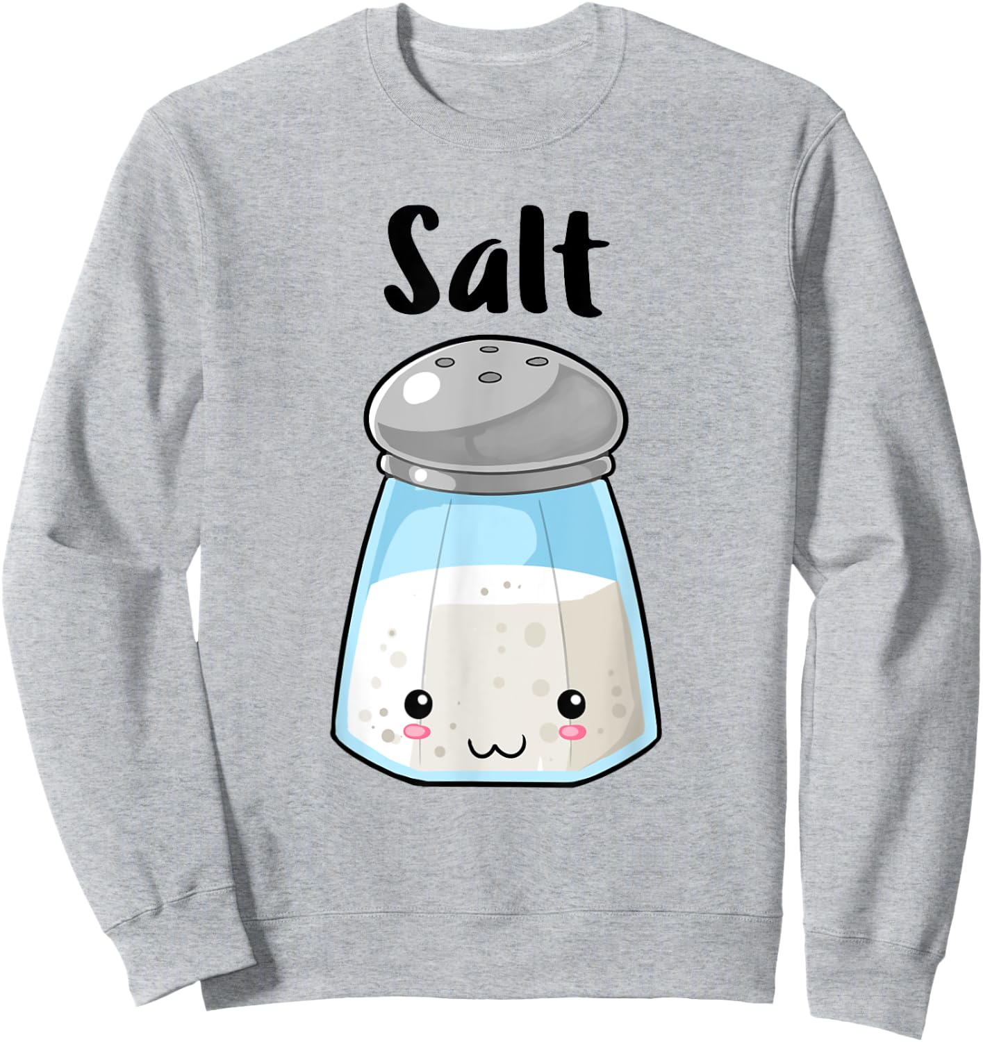 Kawaii Salt Pepper Halloween Costume Best Friend Sweatshirt - Sweatshirt | Ash