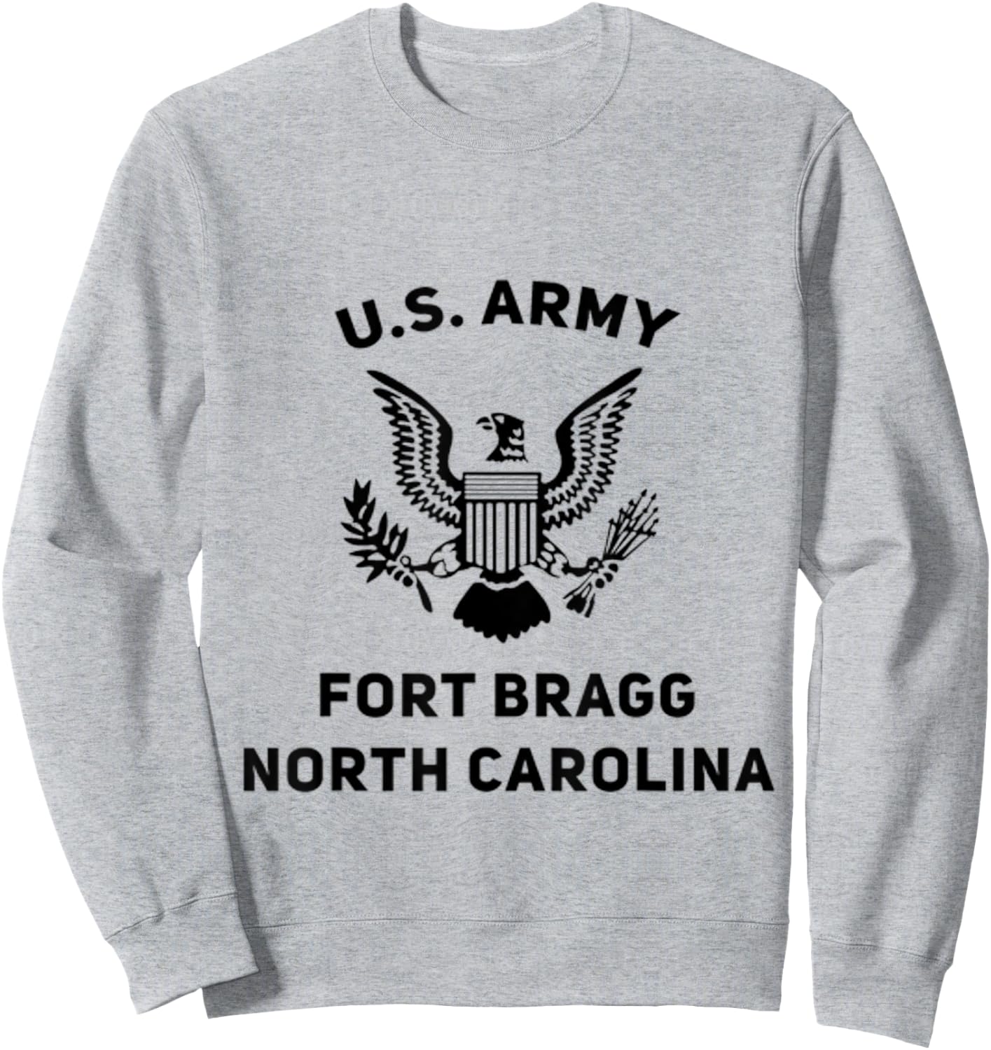 U.S Army Fort Bragg North Carolina Support Sweatshirt - Sweatshirt | Ash