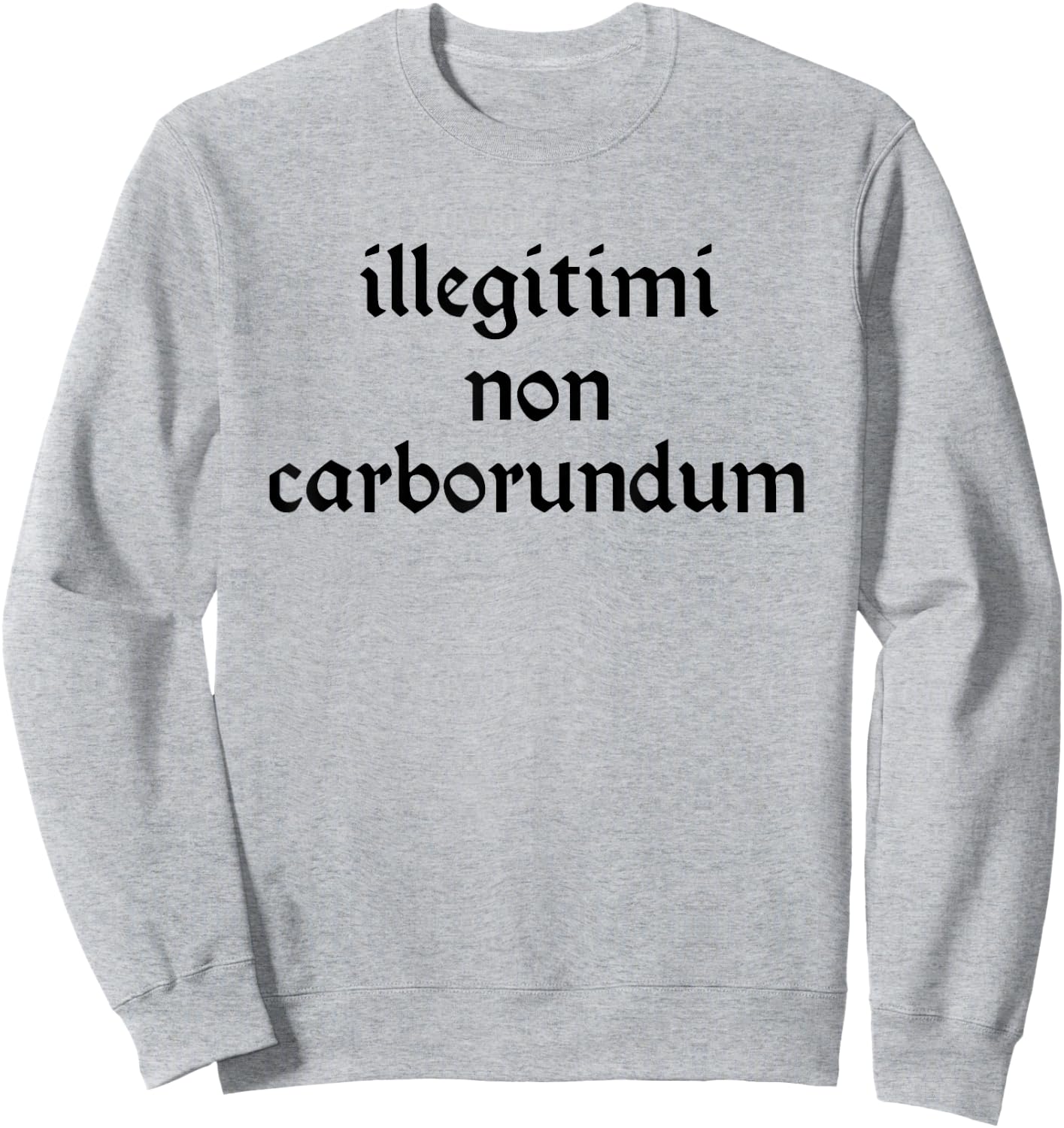 Illegitimi non Carborundum Funny sarcastic Joke Sweatshirt - Sweatshirt | Ash