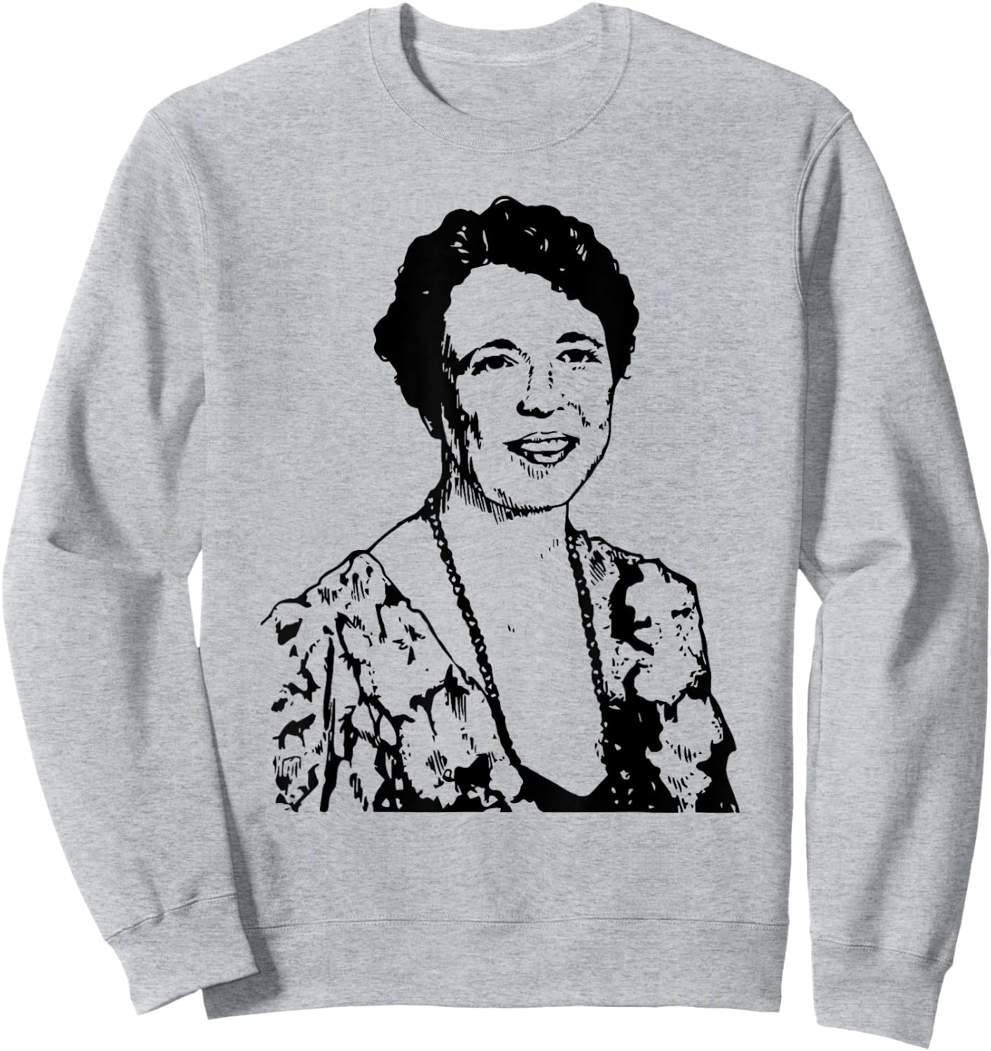 Eleanor Roosevelt Portrait Gift Sweatshirt - Sweatshirt | Ash