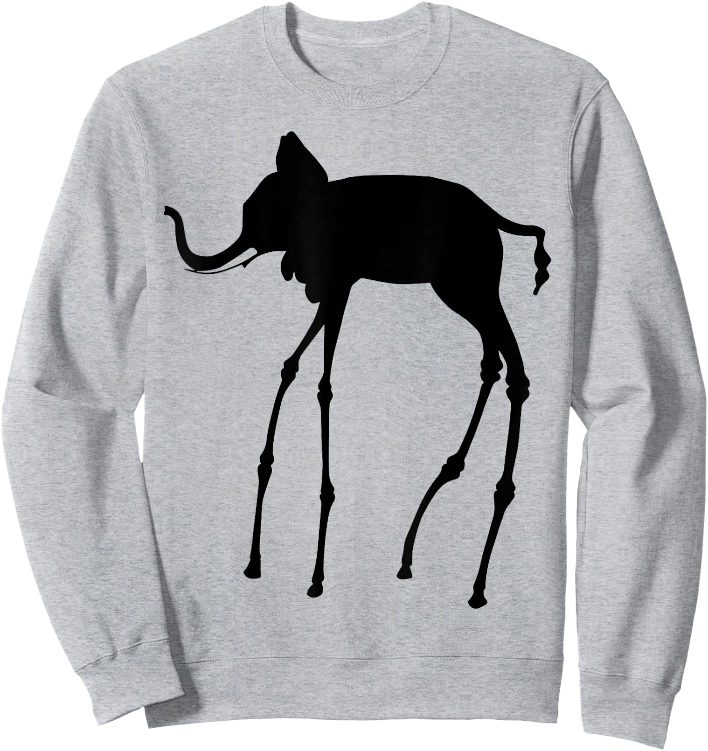 Elephant, Surrealist Artwork T Shirt, Surrealism Period Sweatshirt - Sweatshirt | Ash